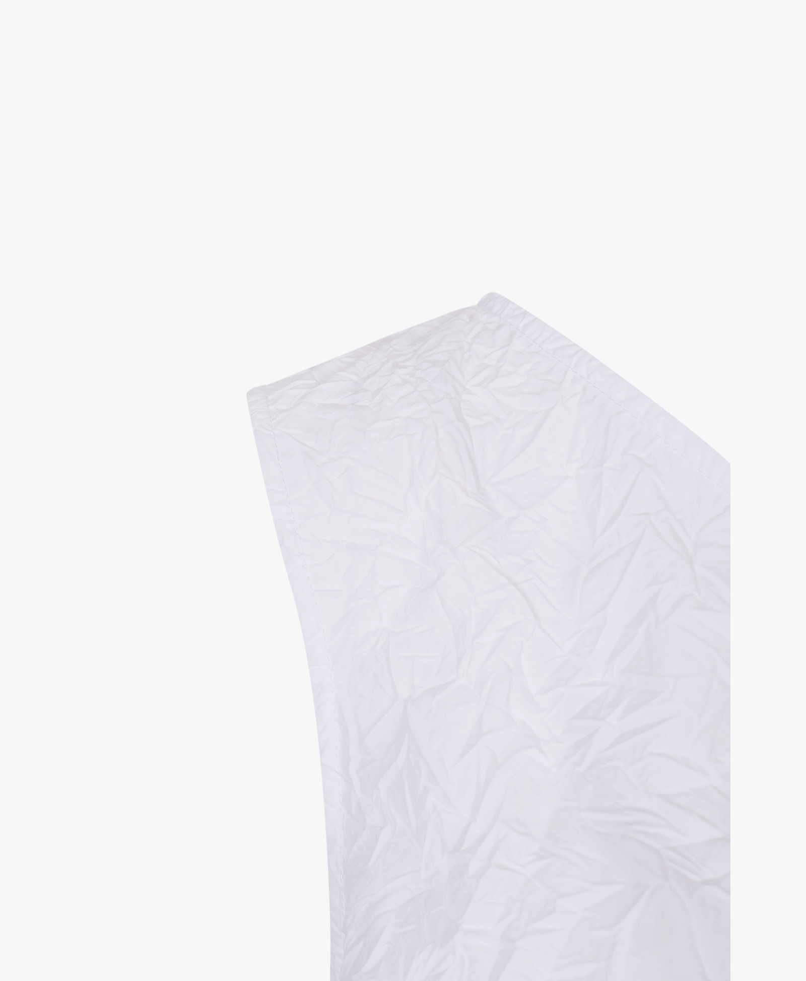 WHITE TEXTURED DRAPED MINI DRES made by YIBRI