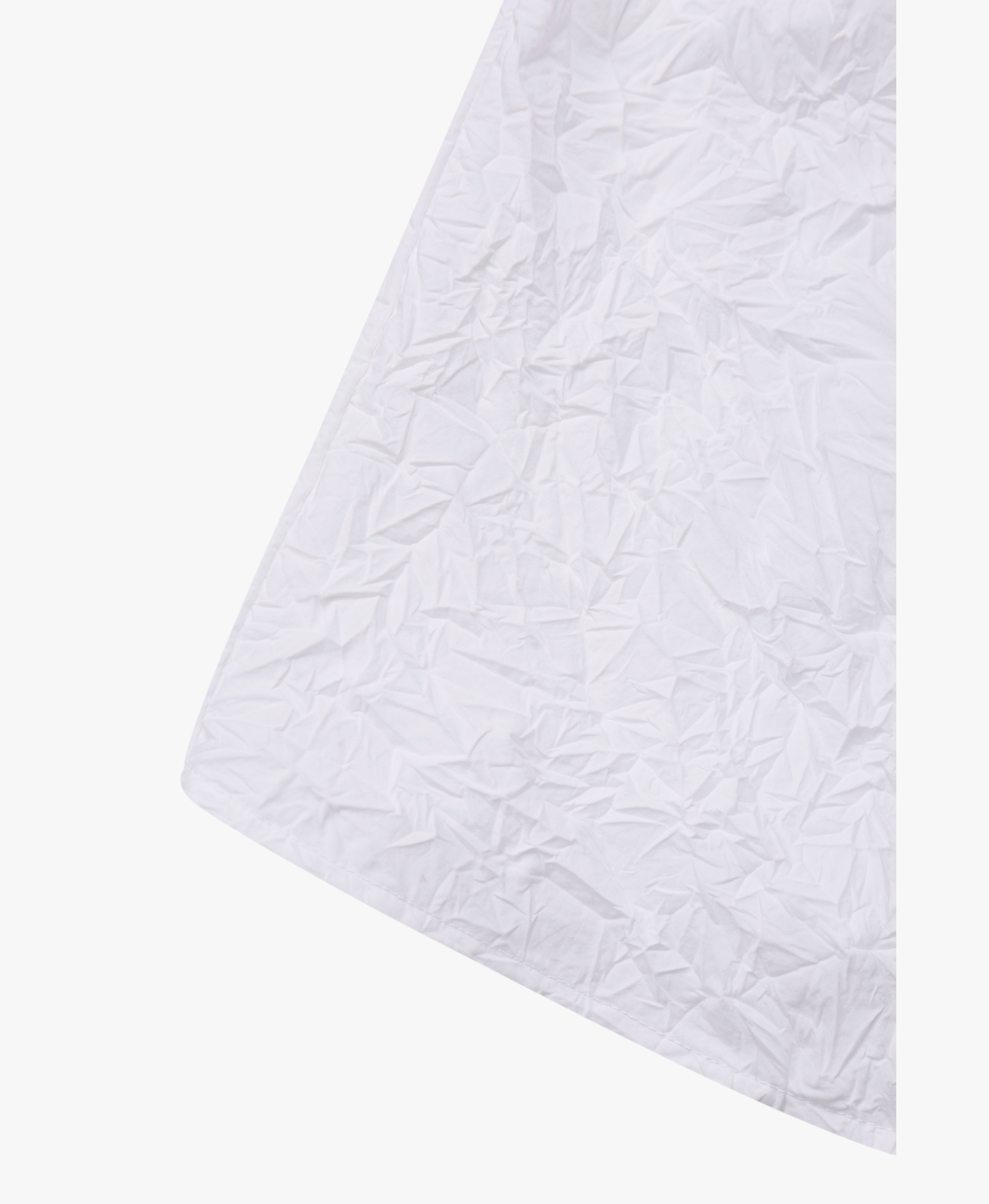 WHITE TEXTURED DRAPED MINI DRES made by YIBRI