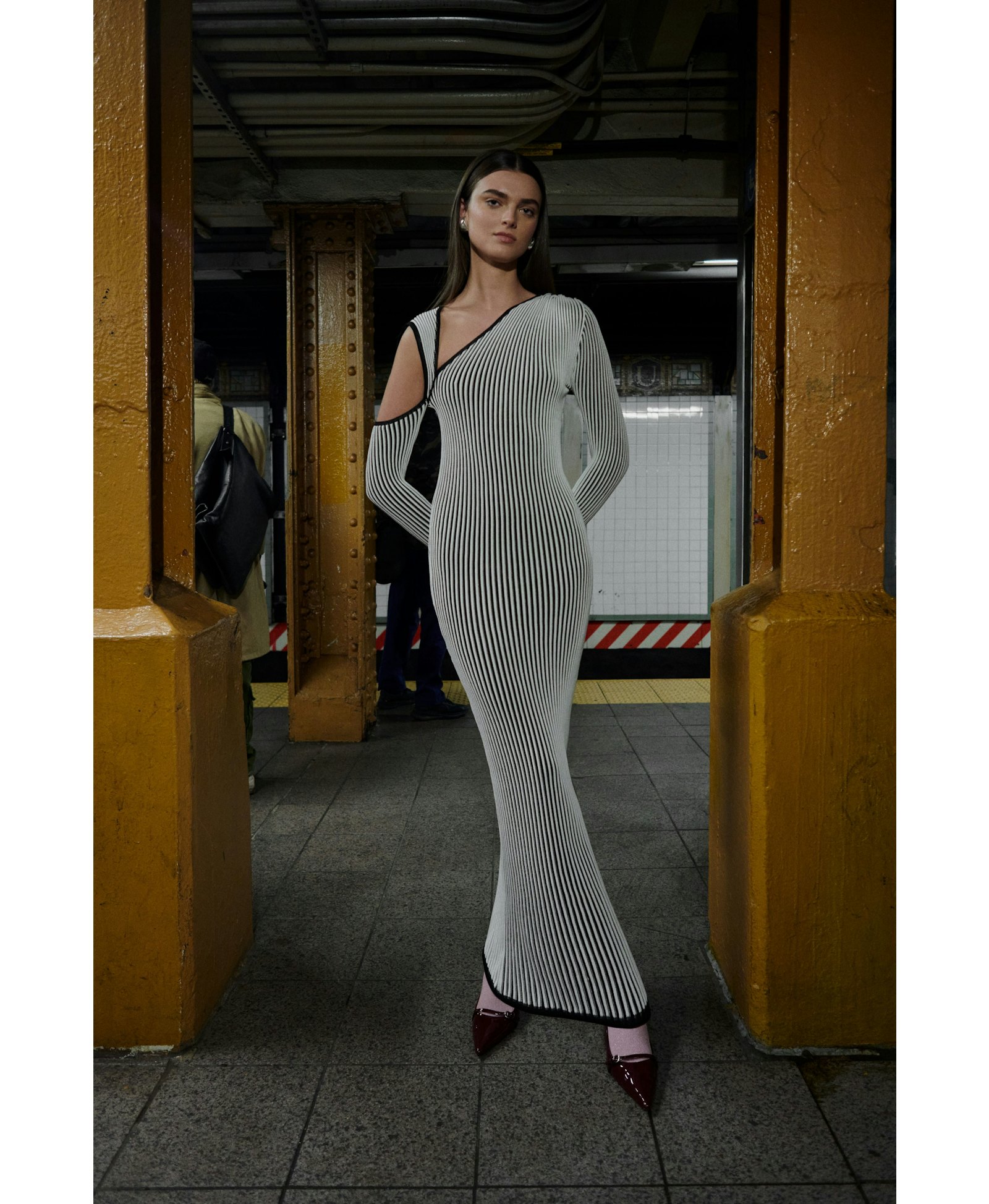 She has a dress made by BAOBAB