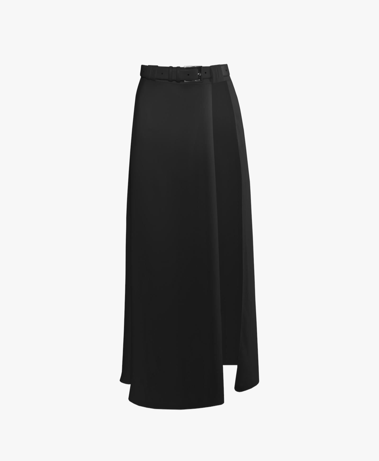 BLACK SLIT MIDI SKIRT made by Vestiaire d'un Oiseau Libre