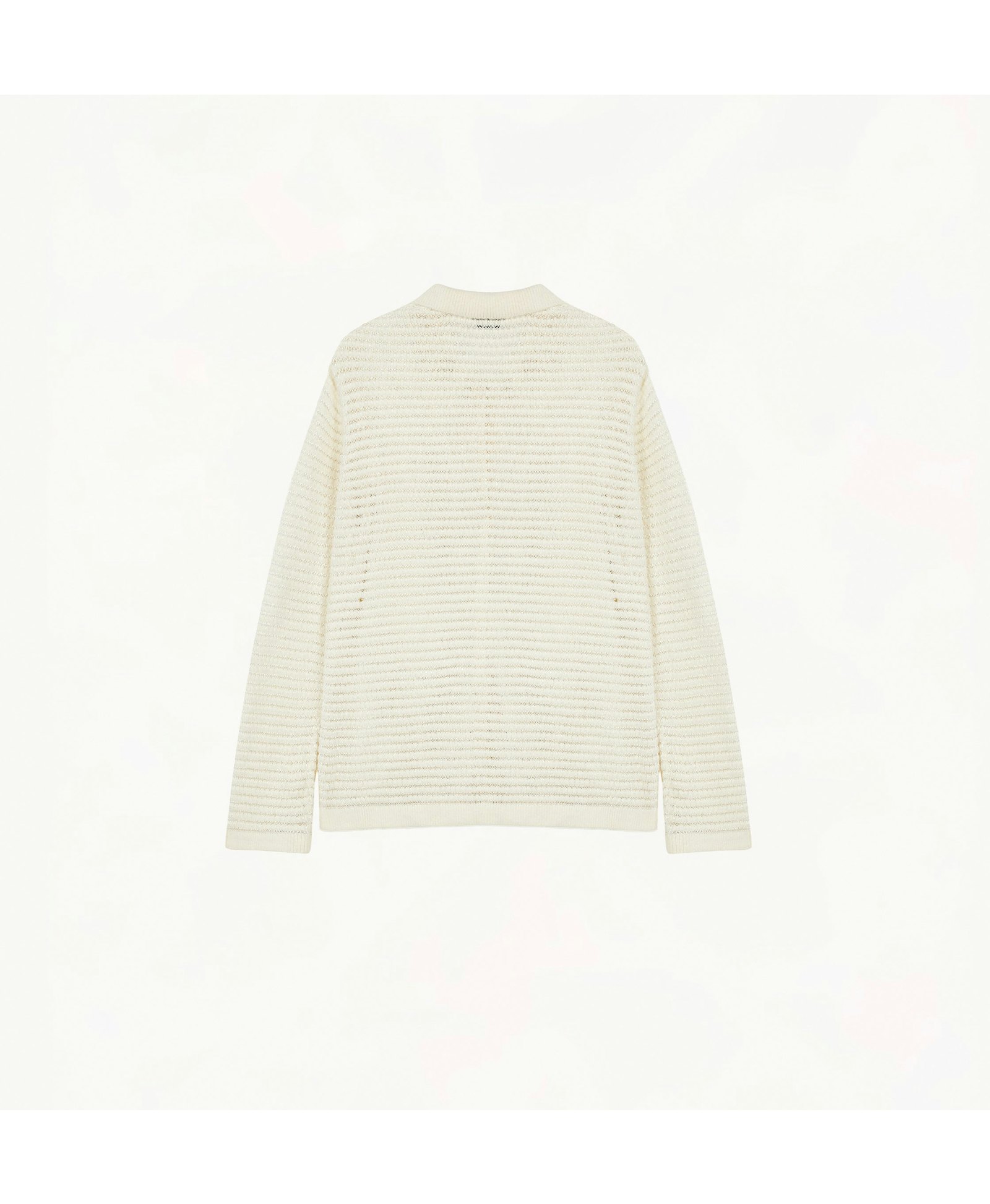VELVET POINTELLE LAPEL CARDIGAN made by CRUSH Collection
