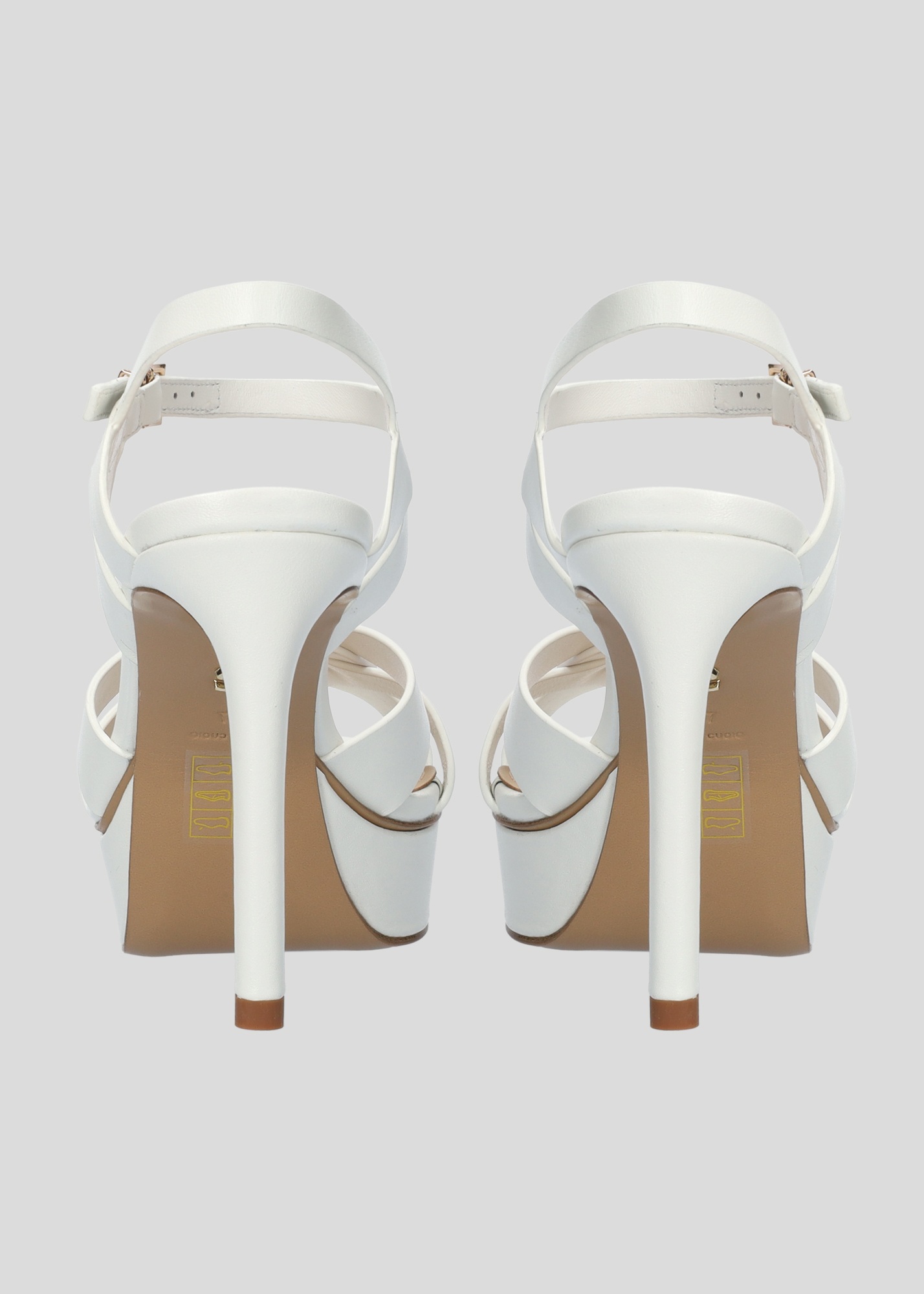 Shop Lola Cruz Shoes Aria Platform 100 In White