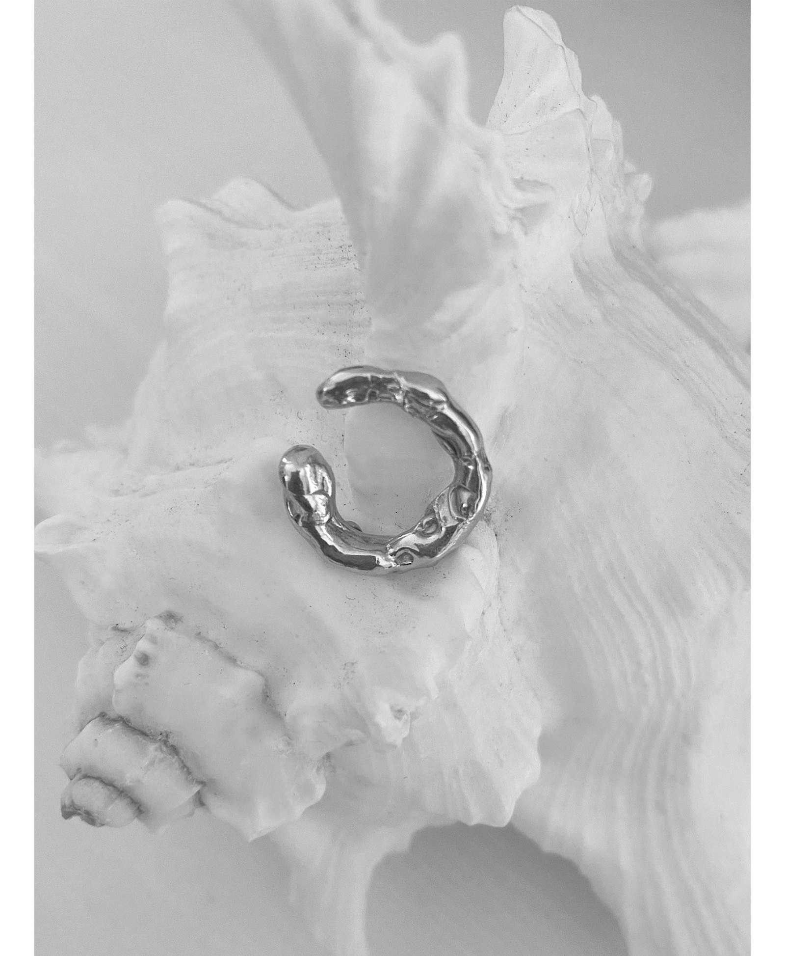 Talisman Ear Cuff Silver in Silver made by Eva Remenyi