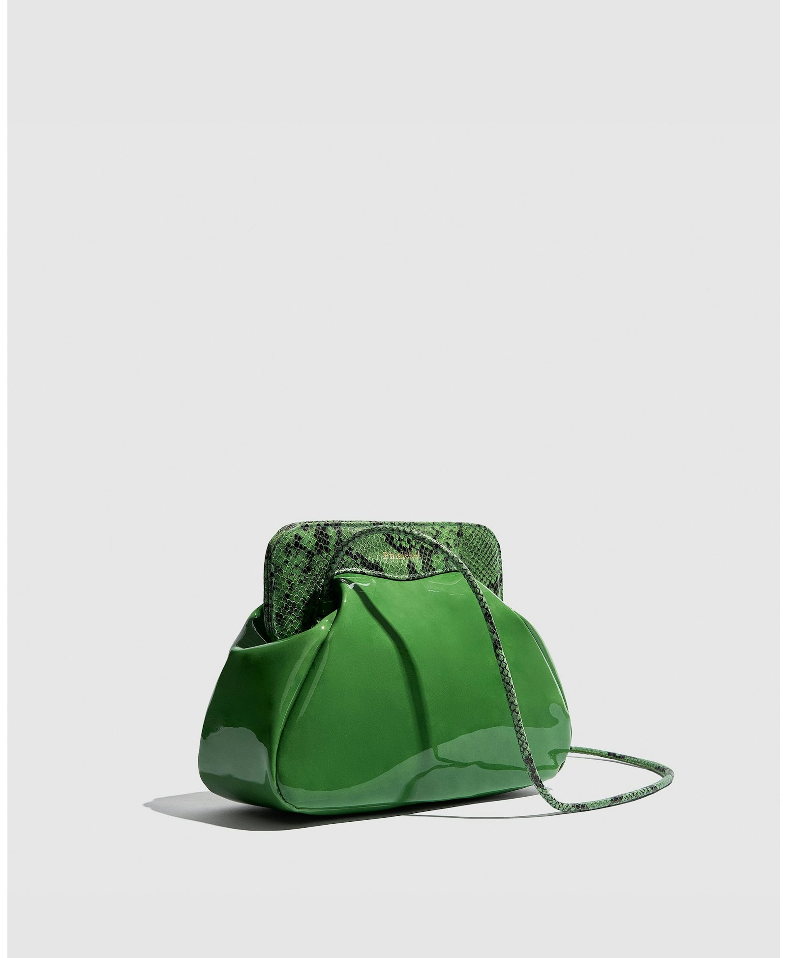 Constanza green patent leather made by Phialebel