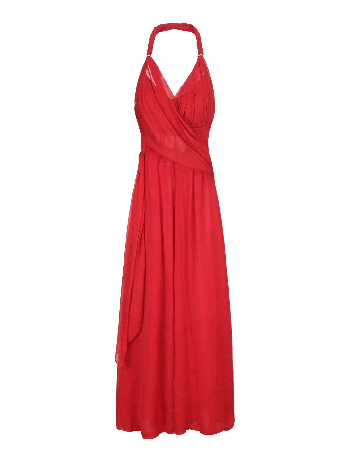Nana Jacqueline Amber Chiffon Dress (red)