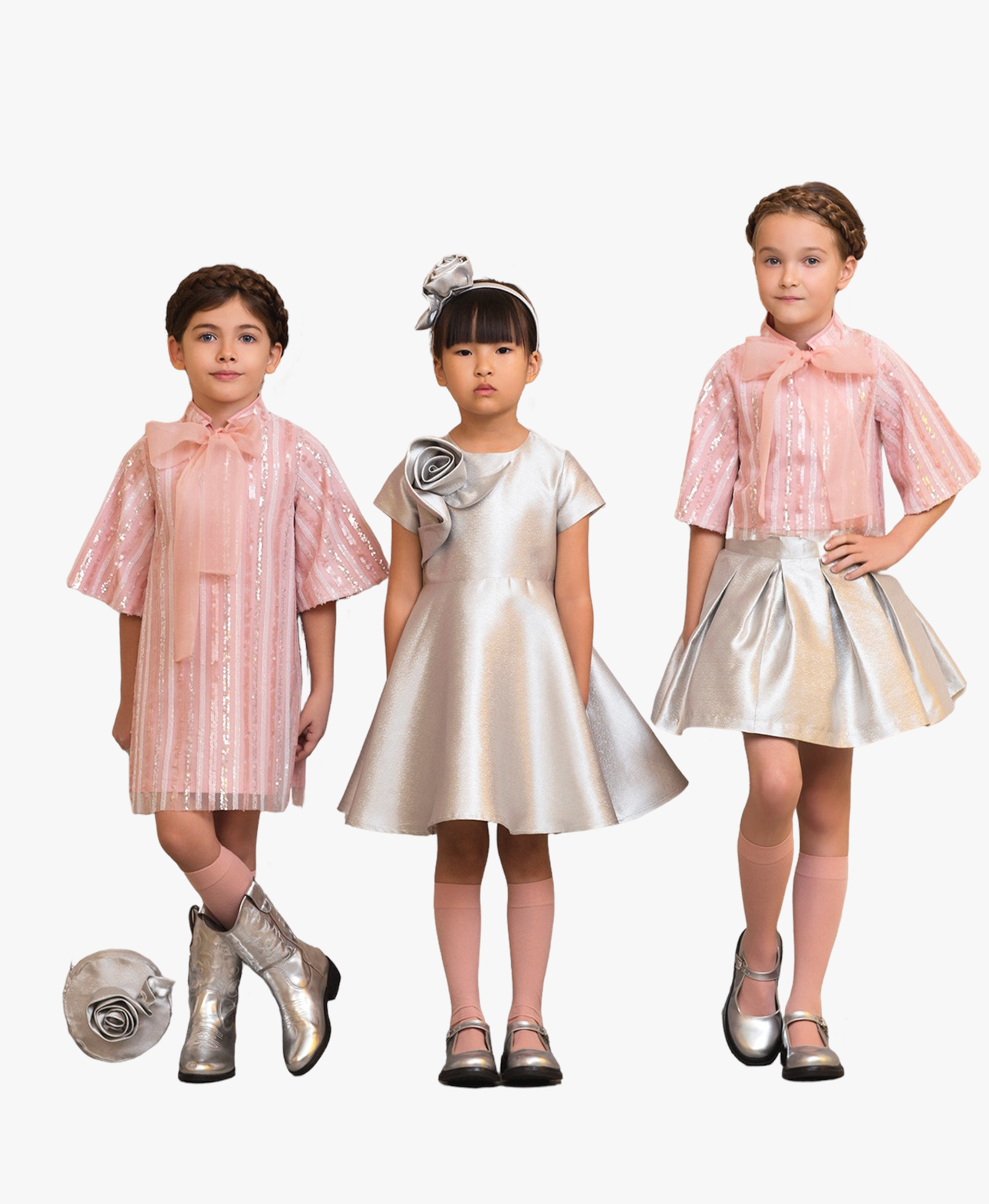 Shimmering Bow Dress made by Mama Luma