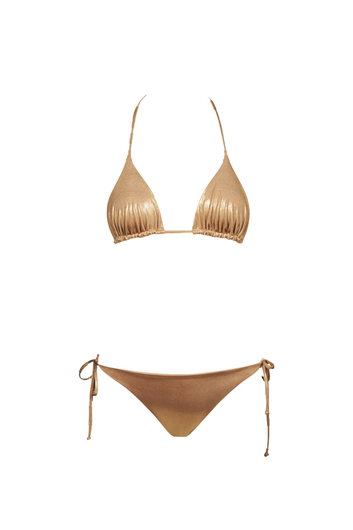 Sara Cristina Triangle Bikini In Gold