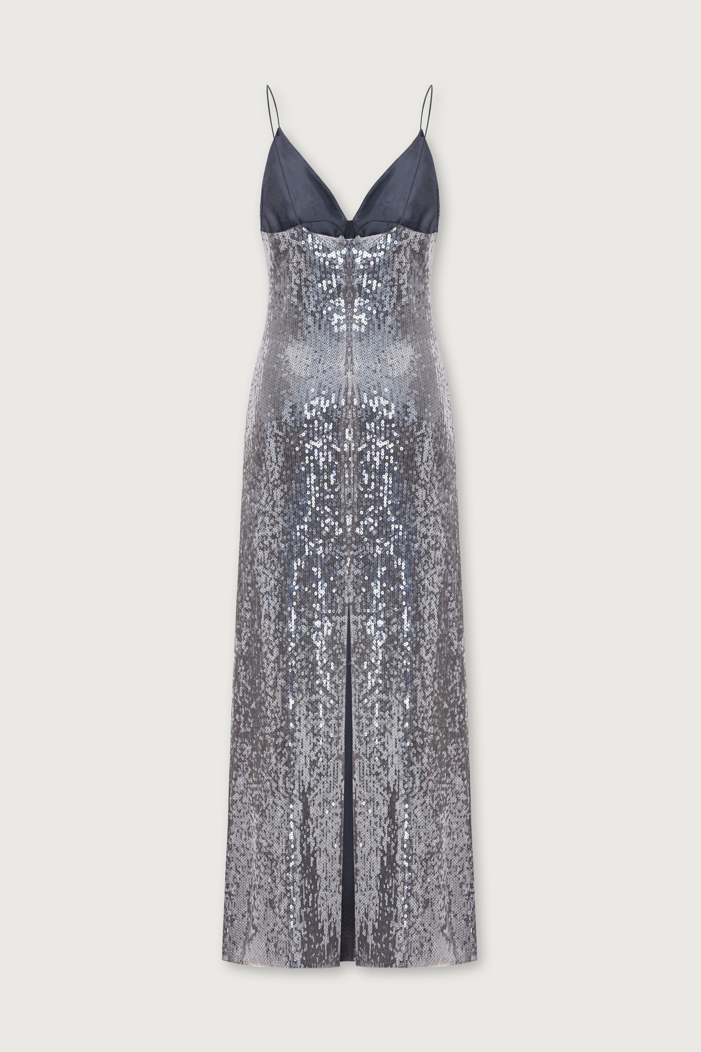 Shop Occleus Lex Dress In Silver