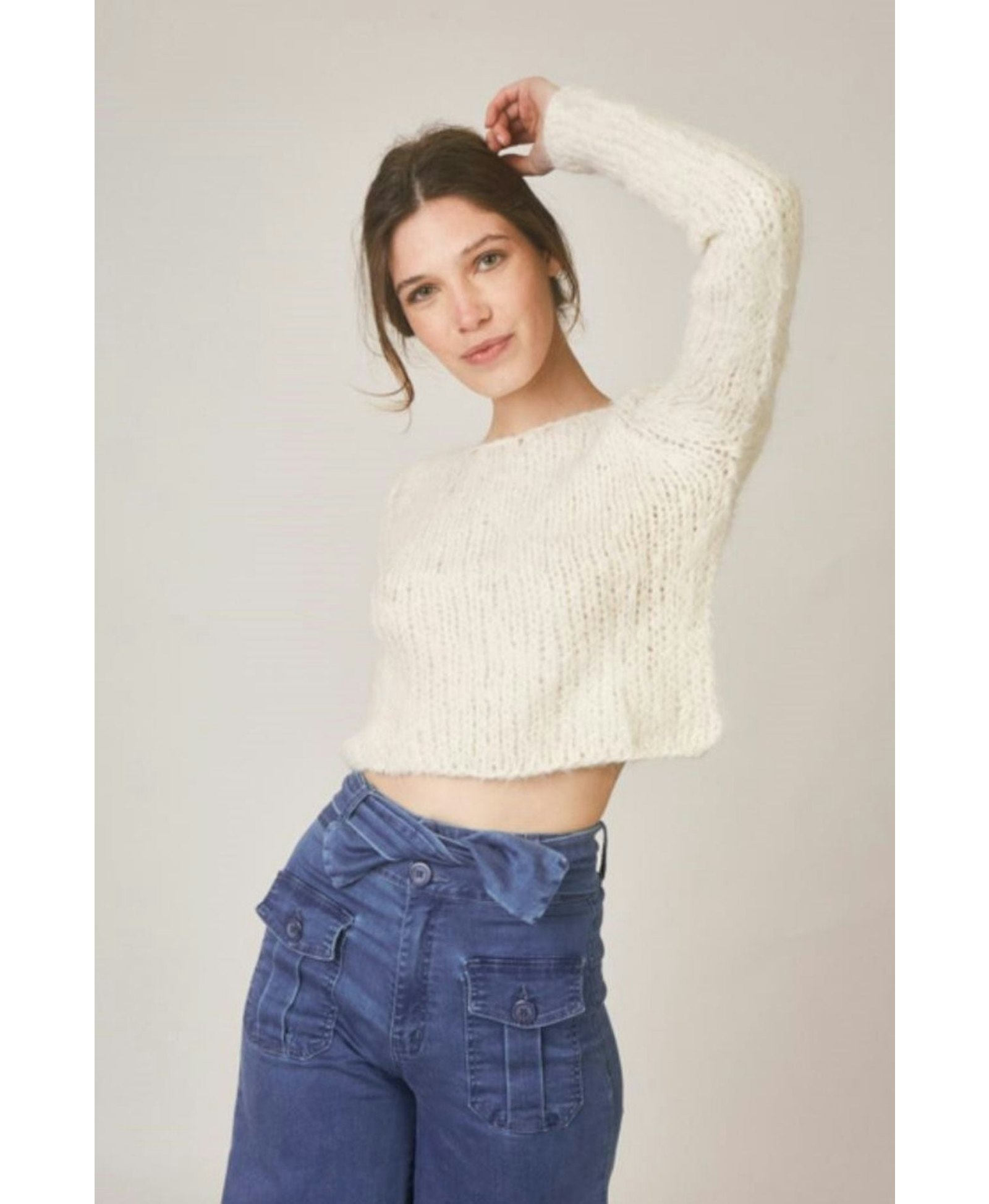 SUCRE crop sweater made by AYNI