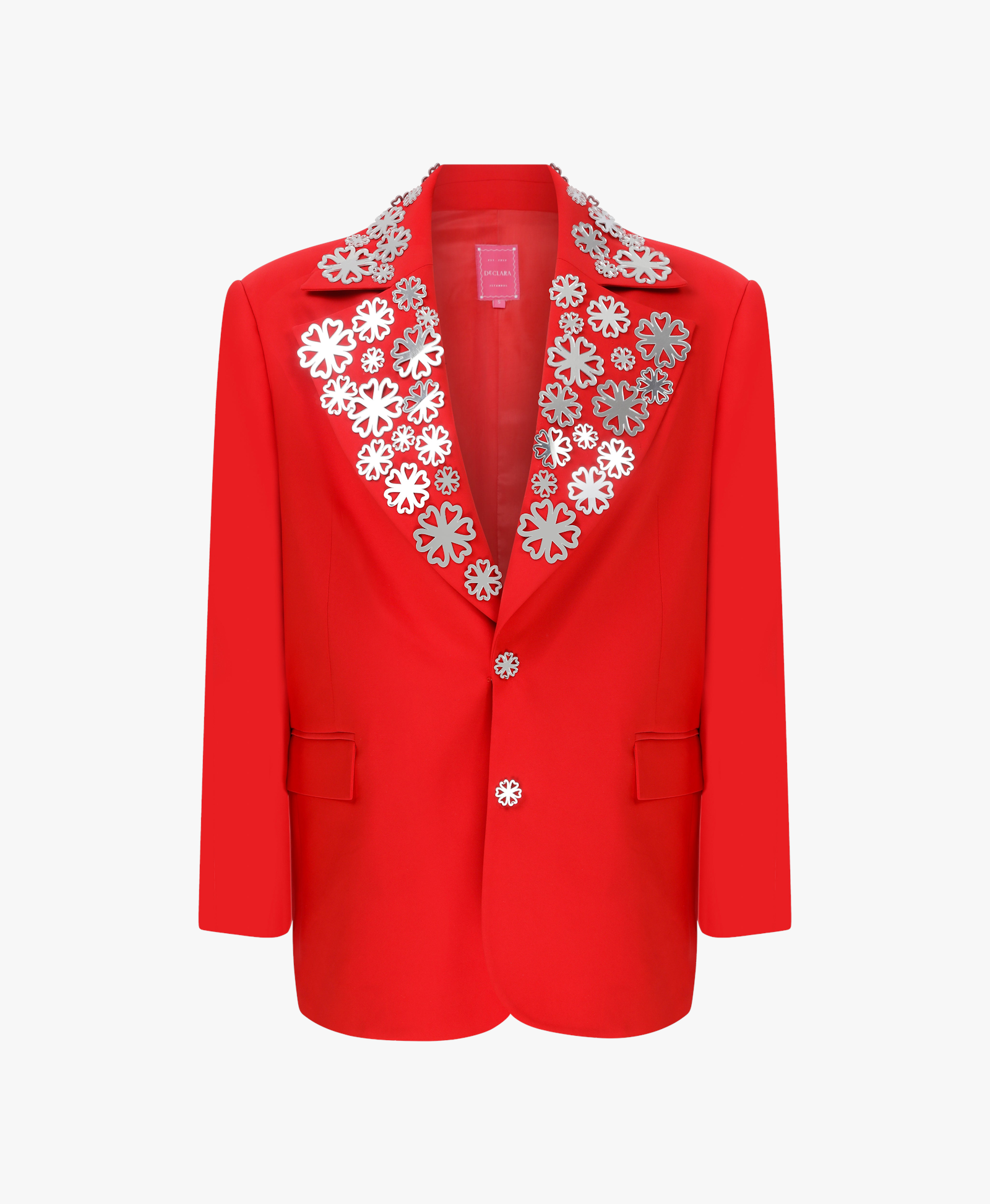Red Midnight Mirror Chic Jacket made by Declara