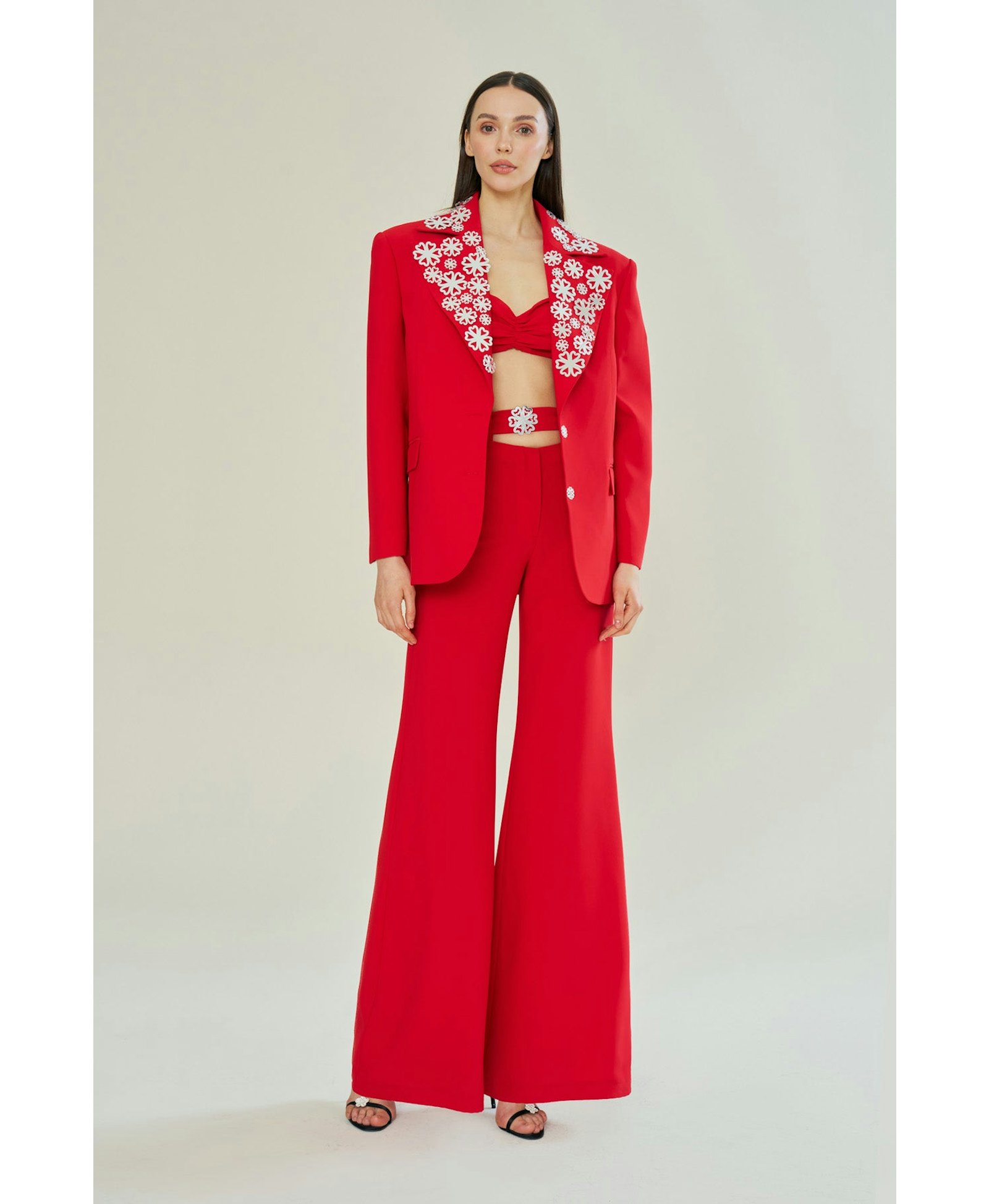 Red Midnight Mirror Chic Jacket made by Declara
