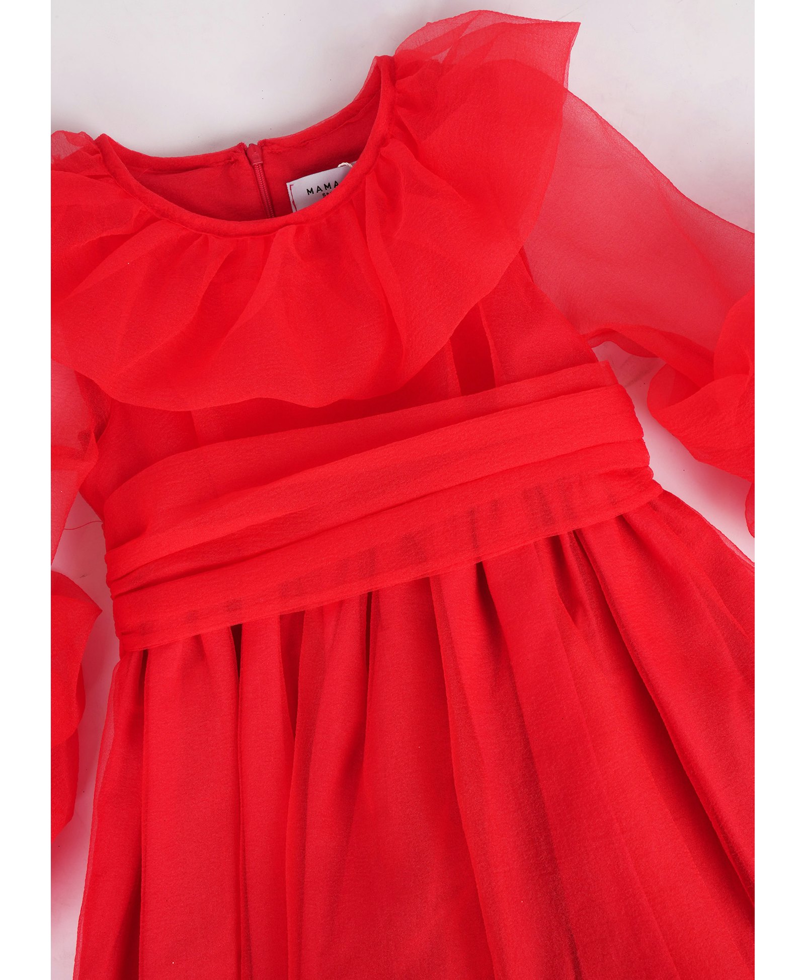 Red Ruffles Dress made by Mama Luma