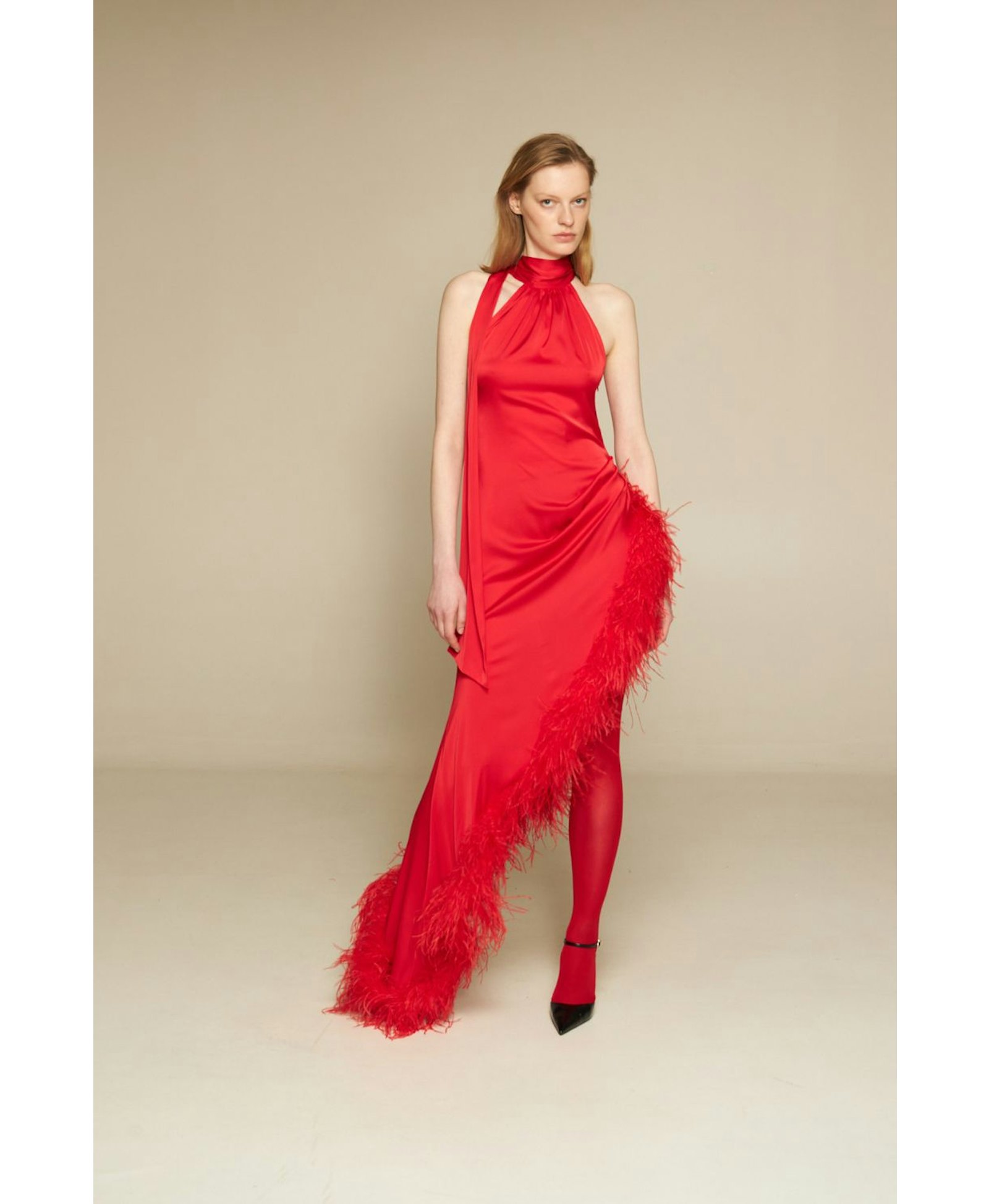 Dress With Boa made by Gasanova