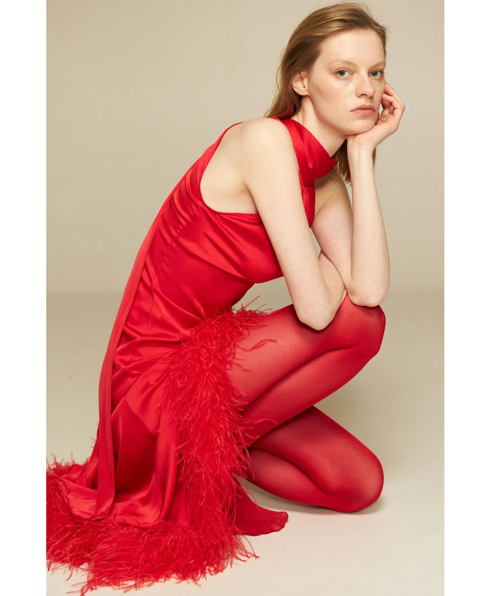 Dress With Boa made by Gasanova