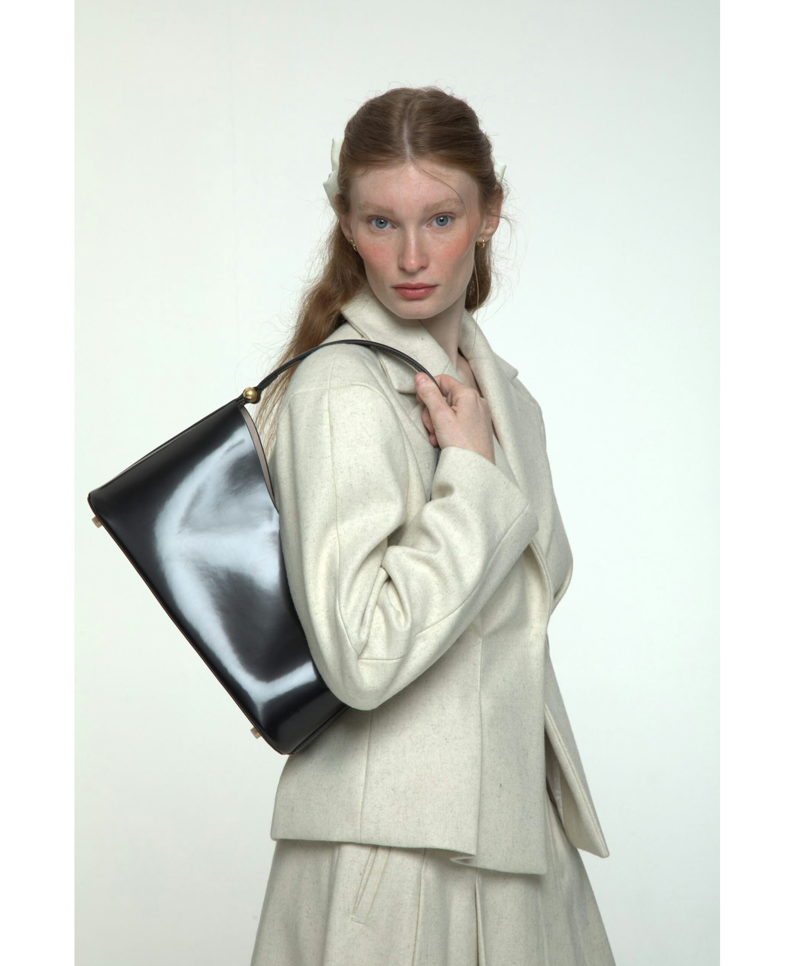 Patent leather handbag made by AFTERHOURS