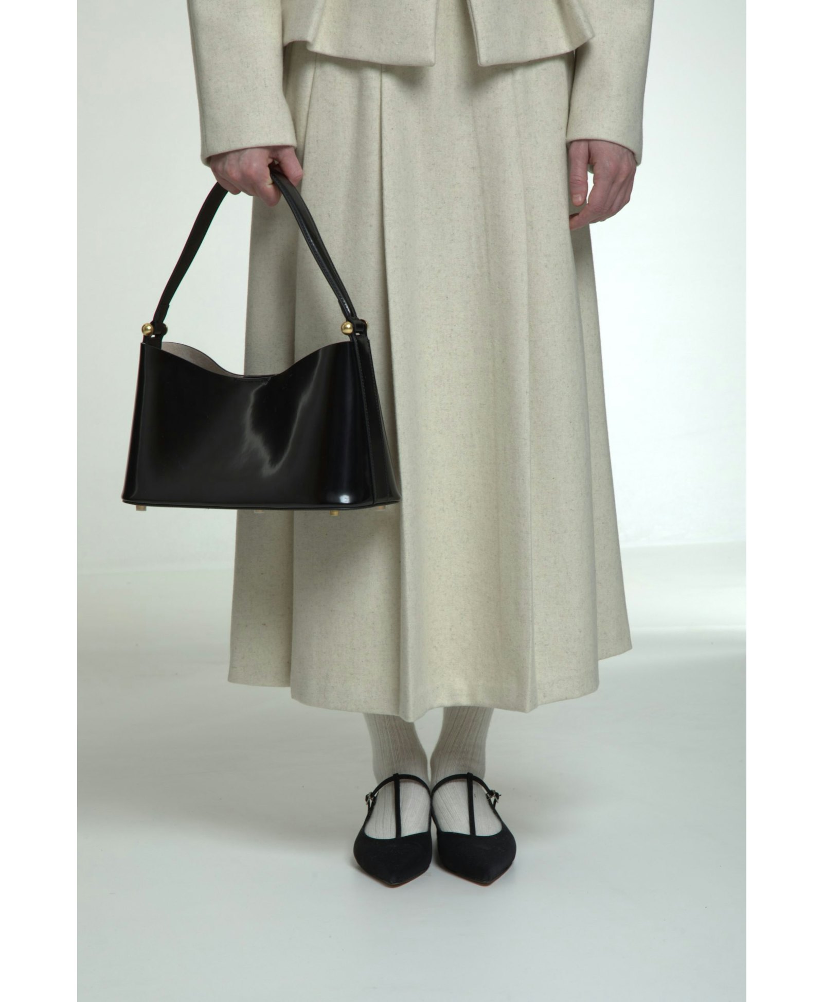 Patent leather handbag made by AFTERHOURS