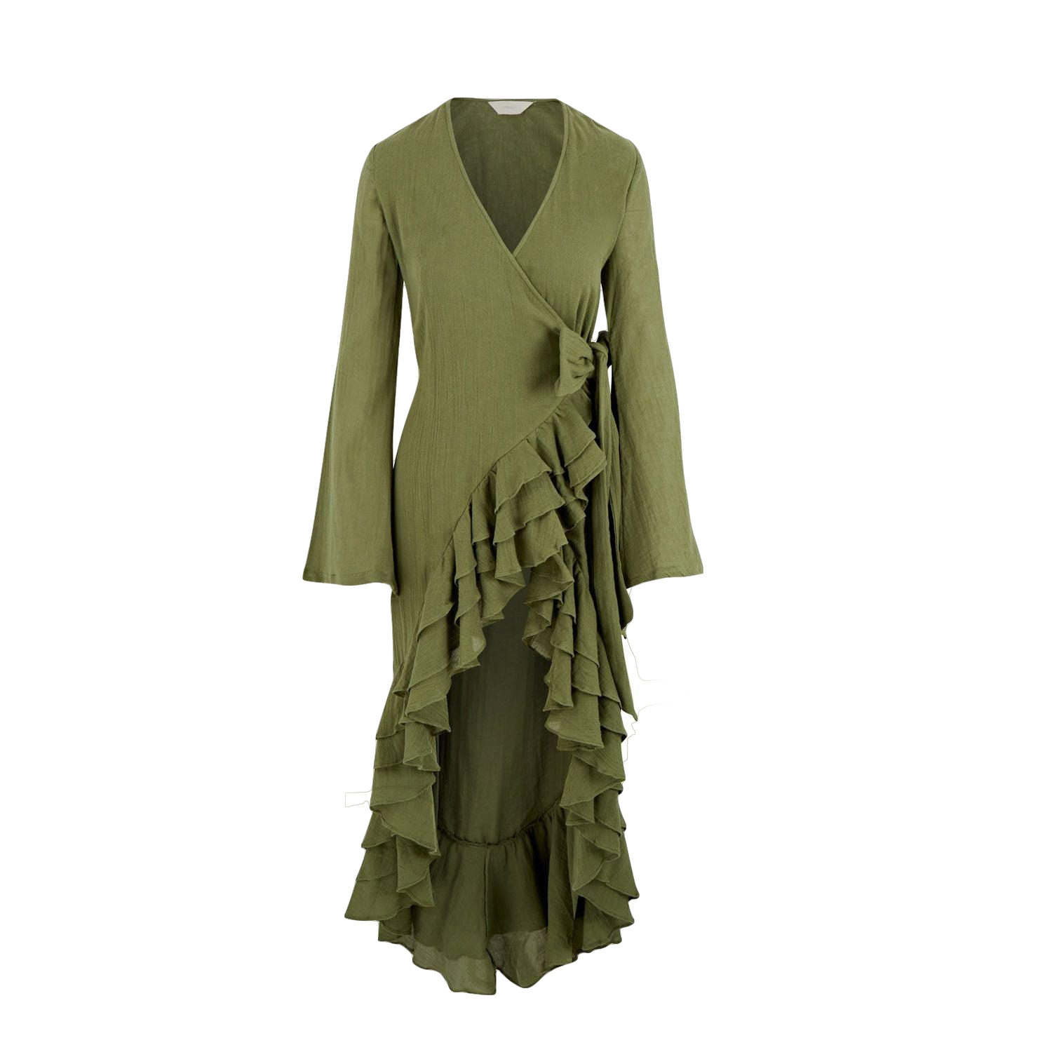 Amazula Renata Ruffle Dress In Olive