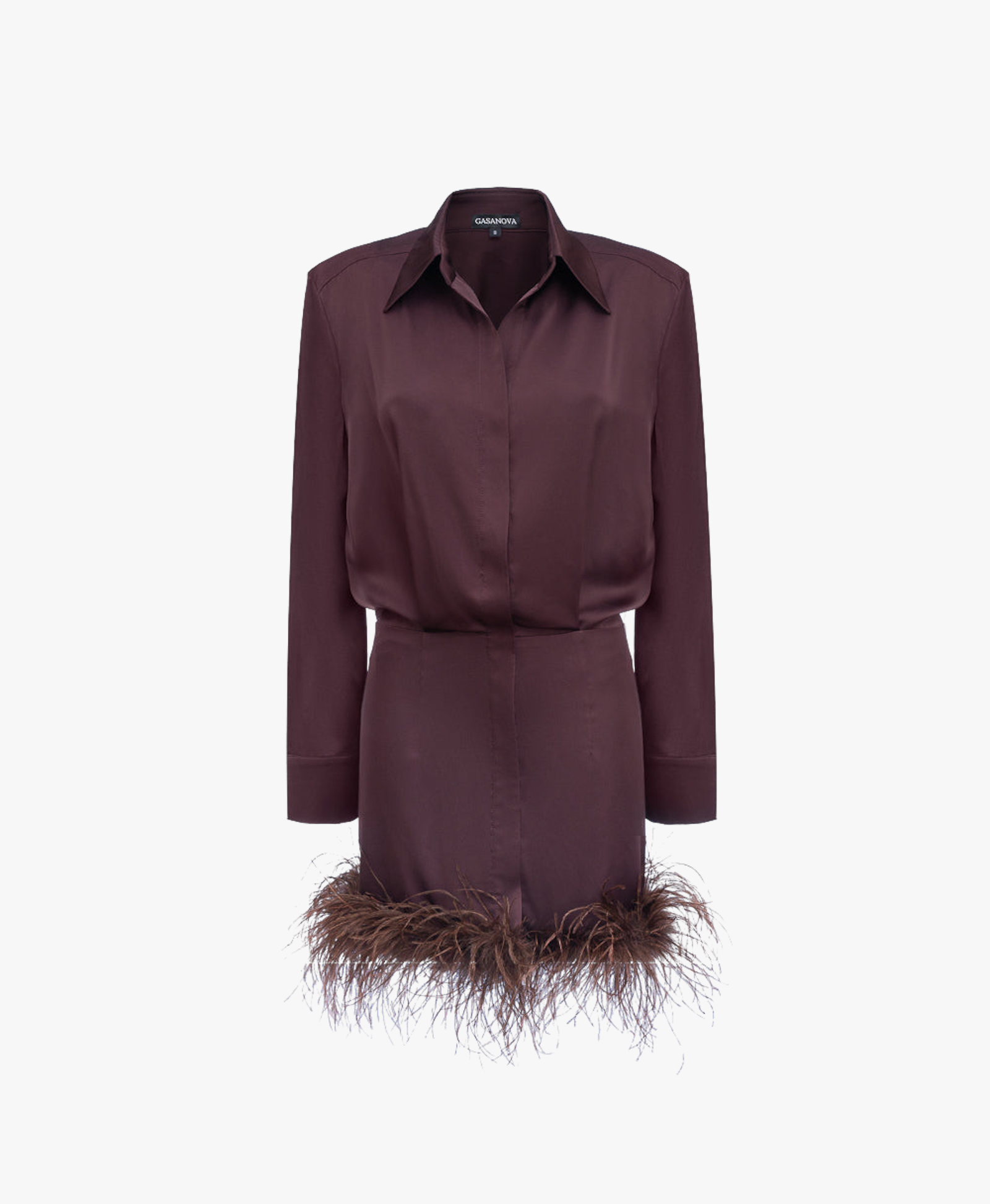 SILK DRESS With Boa made by Gasanova