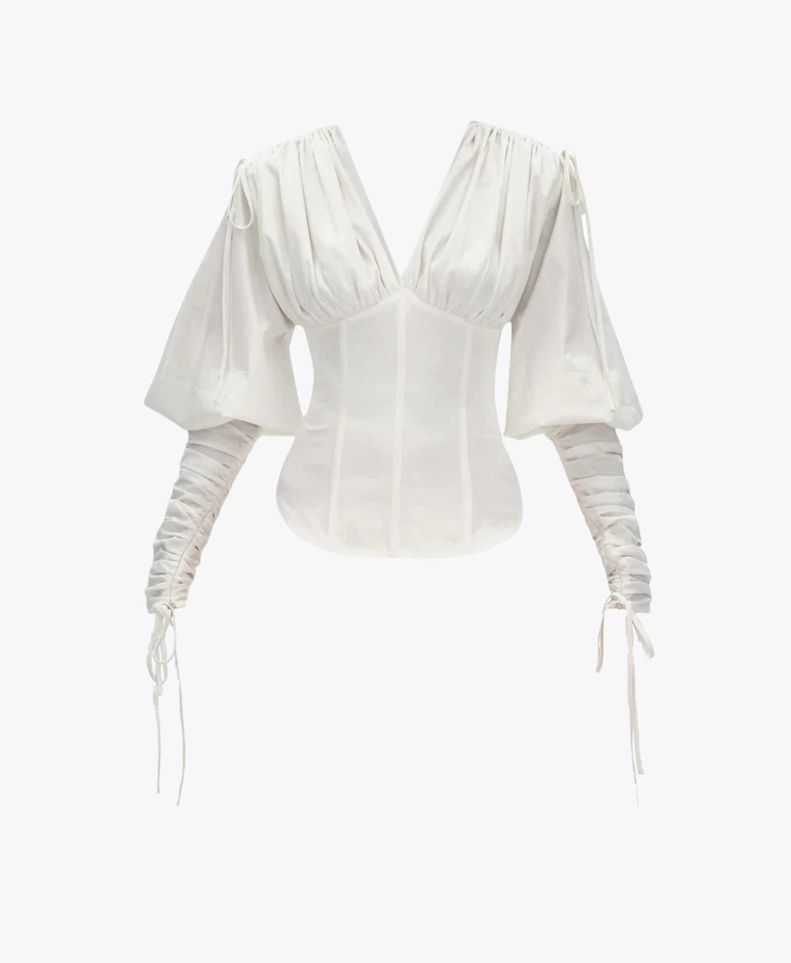 TULA WHITE CORSET TOP made by Andrea Iyamah