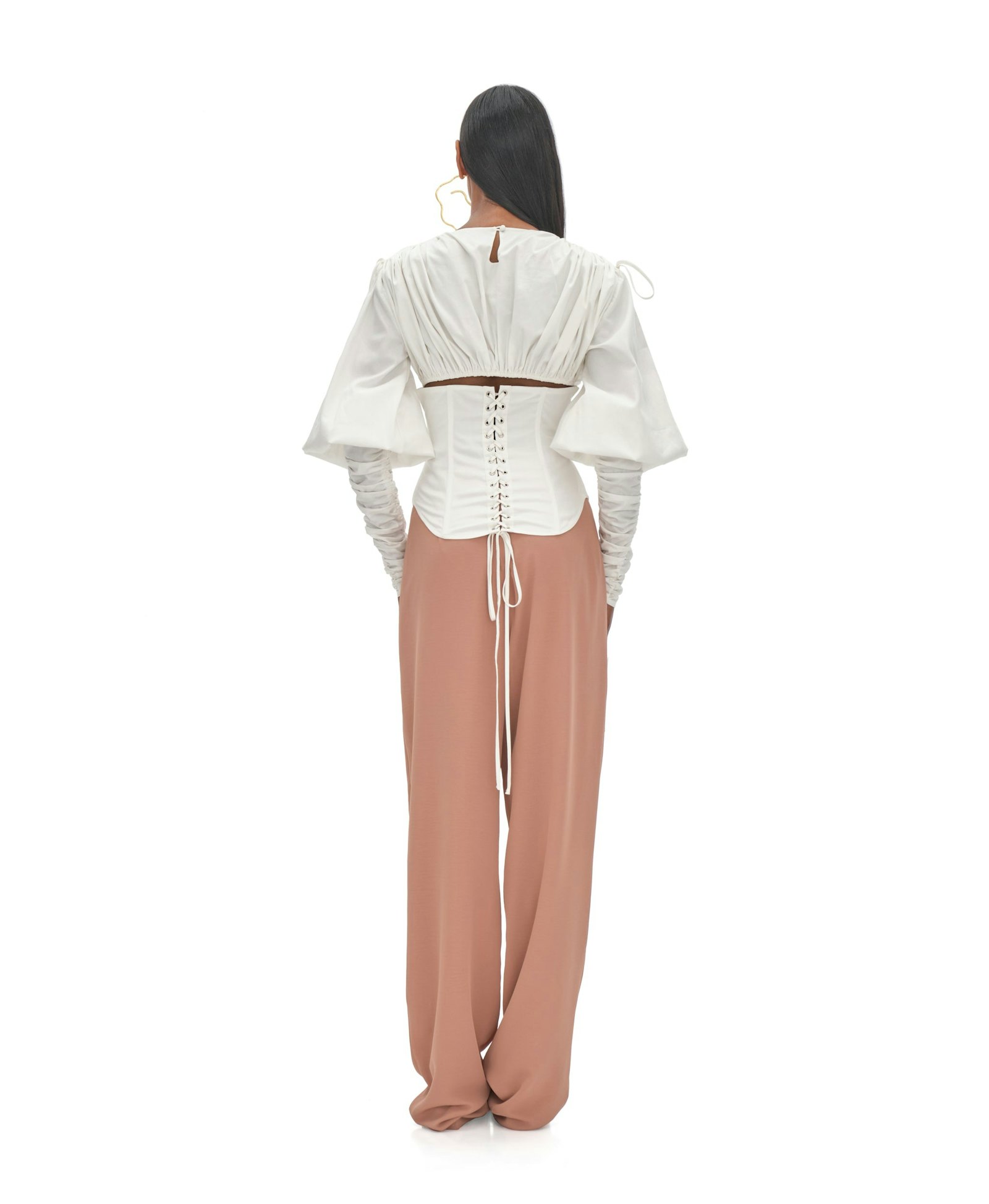 TULA WHITE CORSET TOP made by Andrea Iyamah