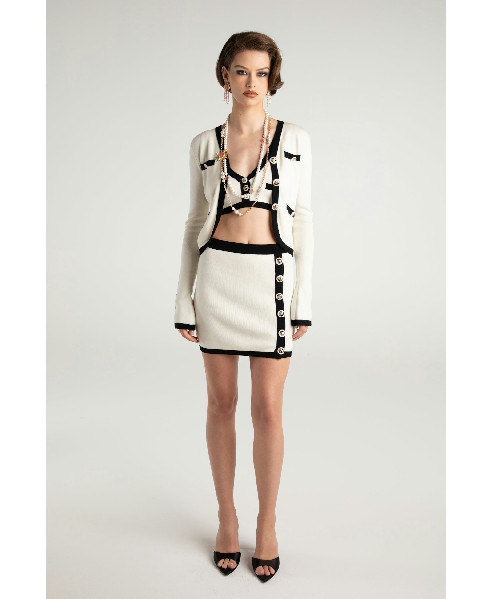 Matilda Knit Set (White) in White made by Nana Jacqueline