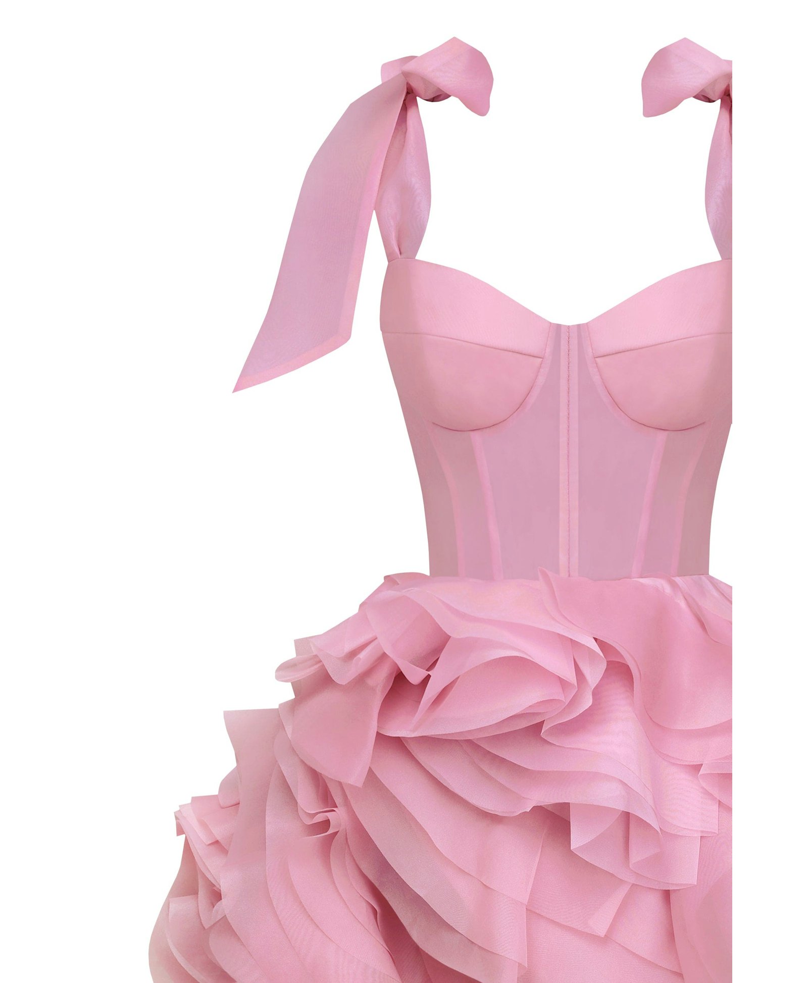 Danceable mini with ruched flower appliques, Garden of Eden made by Milla