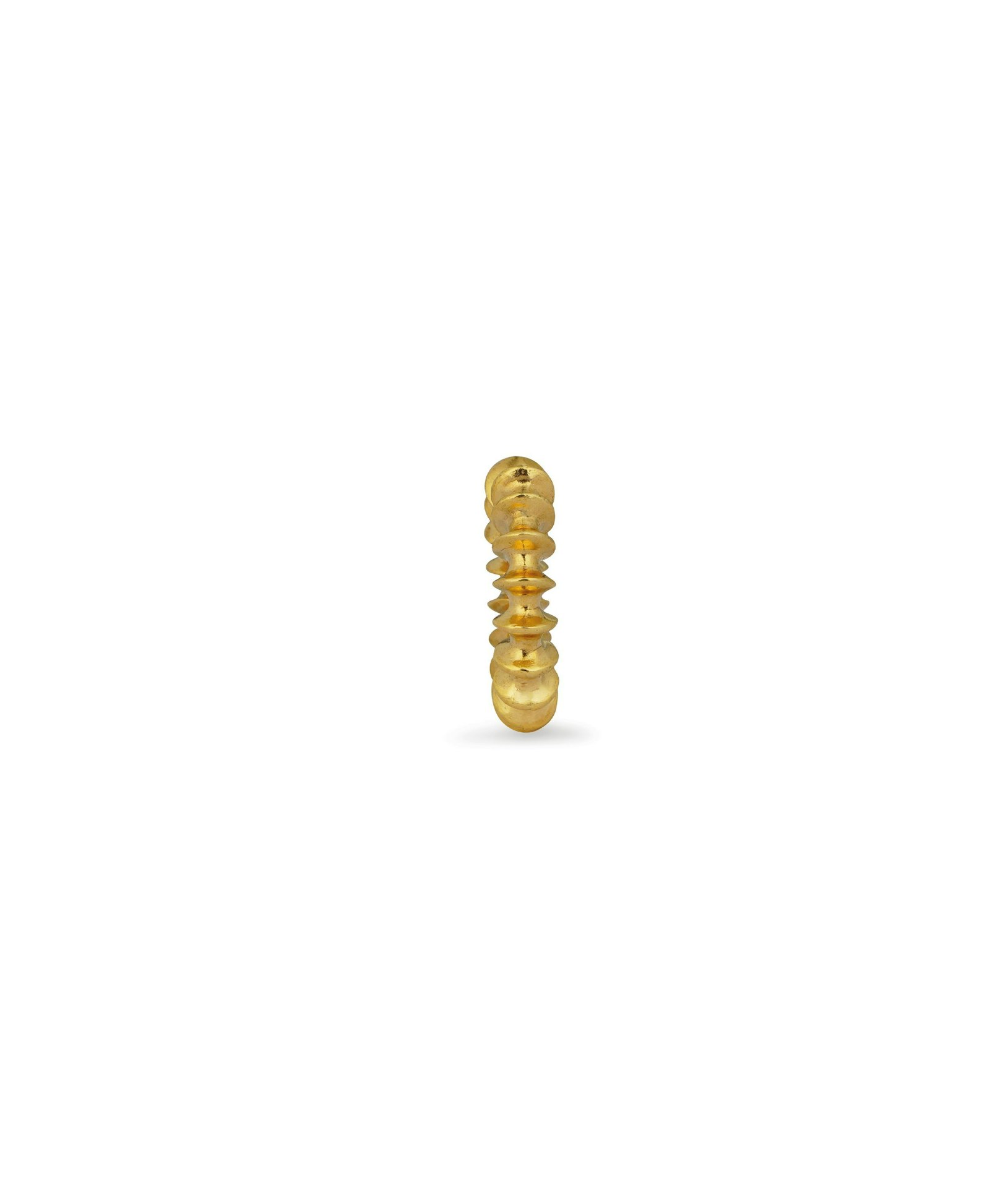 Spiral Gold-Plated Ear Cuff made by Szabo Sihag