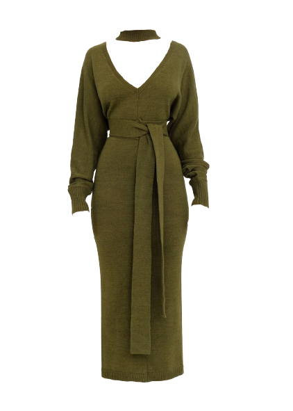 Andrea Iyamah Mari Jade Knit Dress