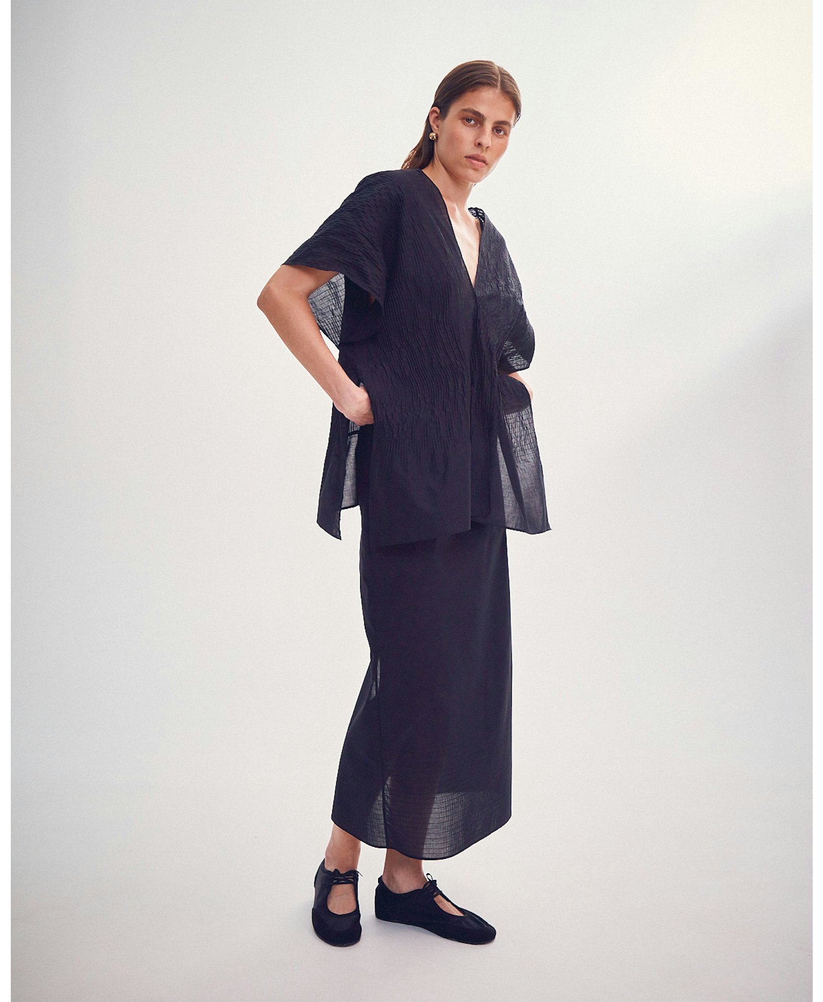 HAND SCREED TOP made by DELEGAN Clothes