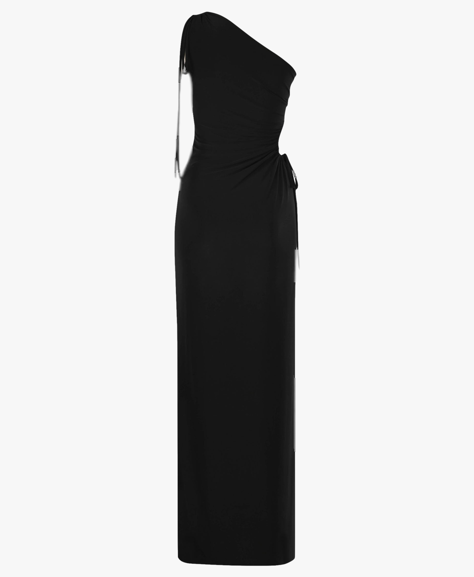 Zelda Black One Shoulder Maxi Dress made by Lora Istanbul