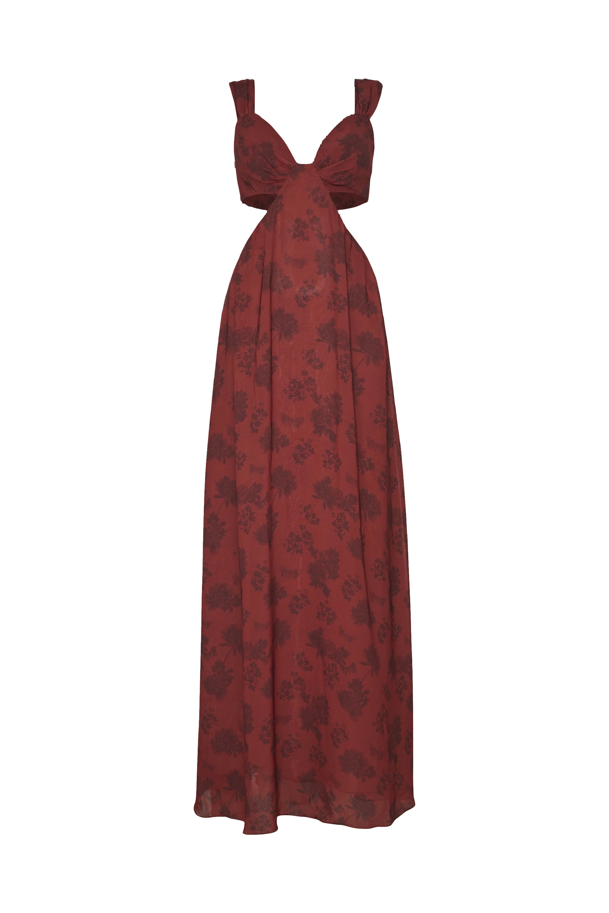 Dos Marquesas Esmeralda Maxi Dress In Red