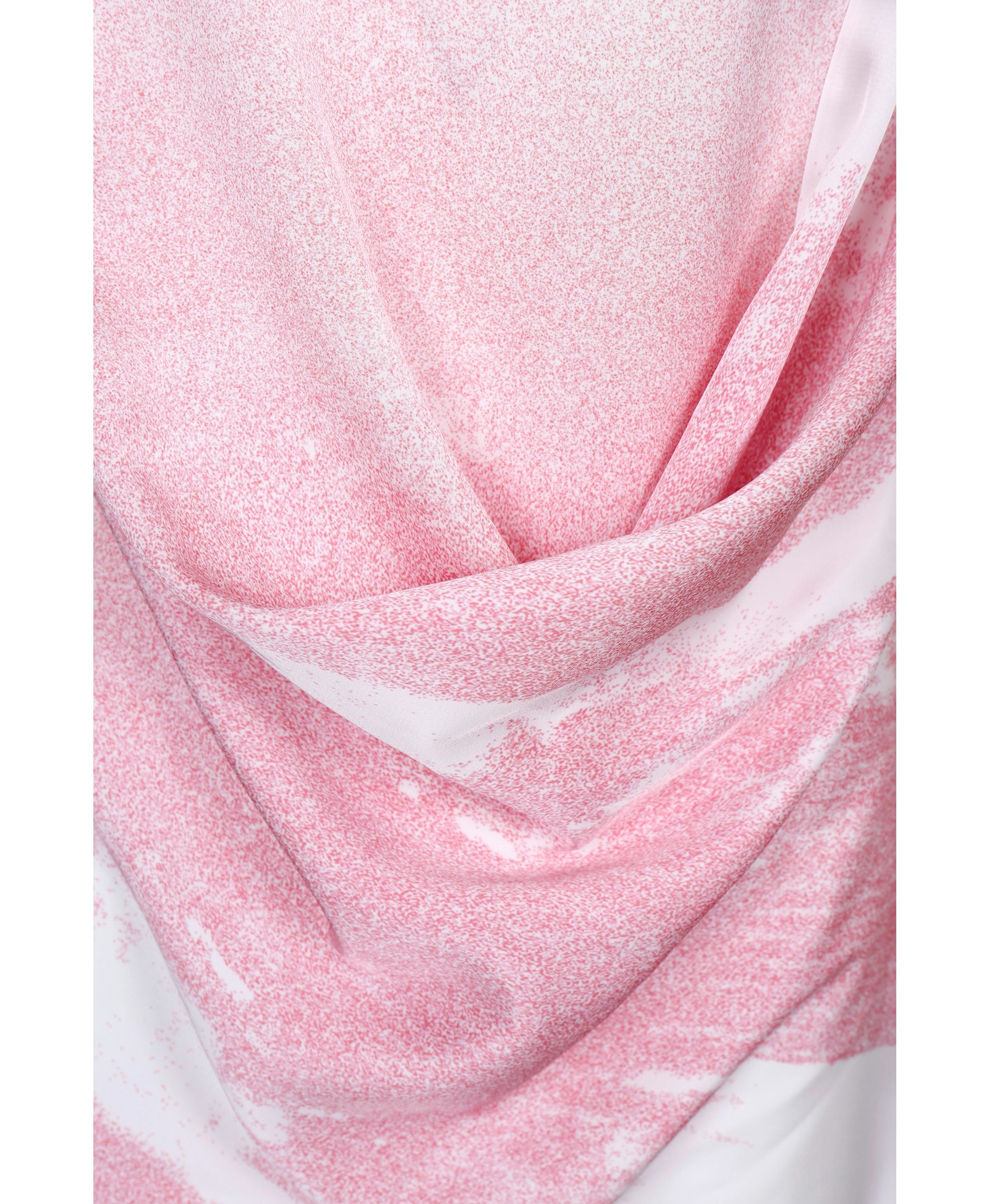 PINK WATERSCAPE DRAPED MINI DRES made by YIBRI