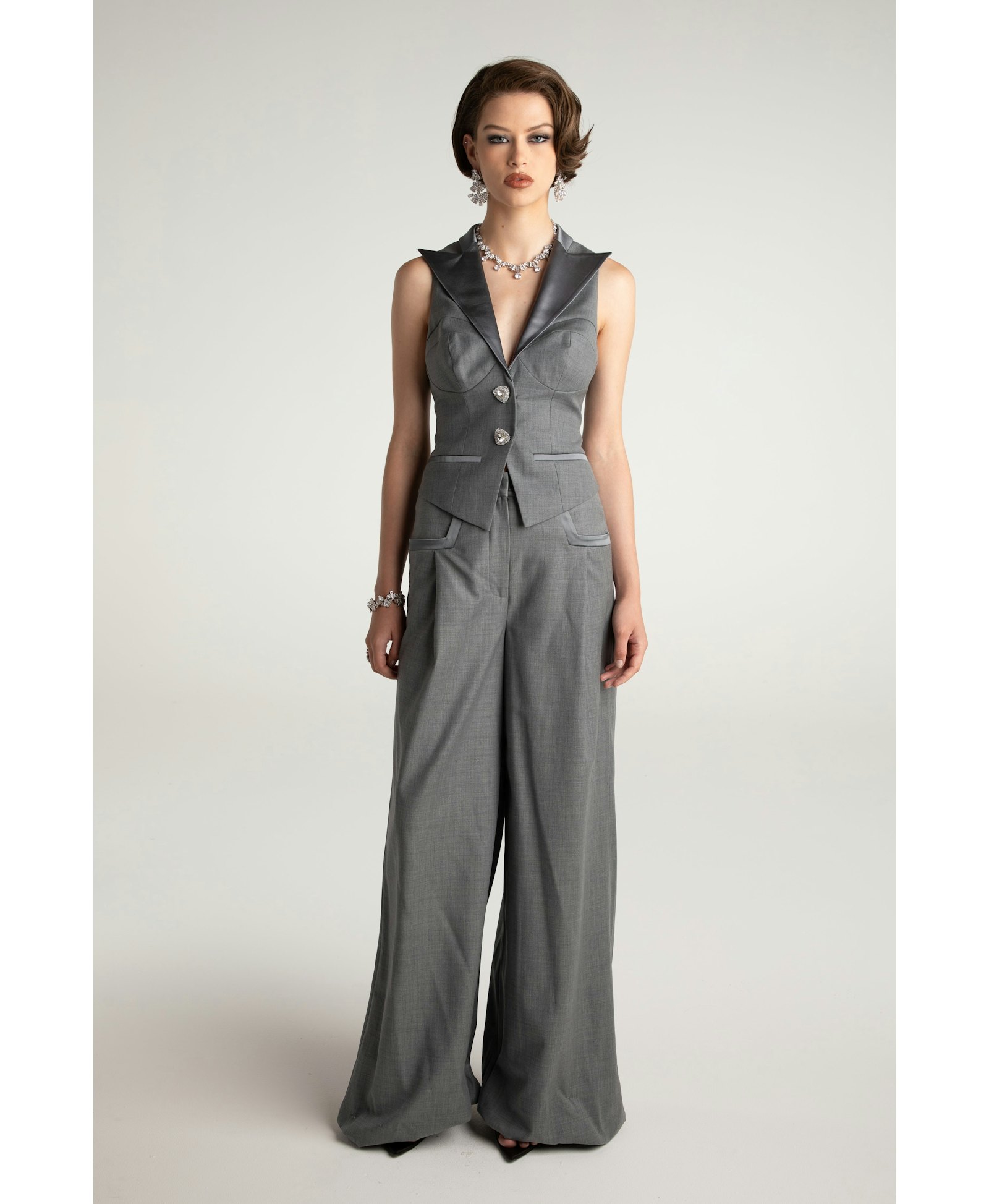 Diana Pants (Grey) in Grey made by Nana Jacqueline