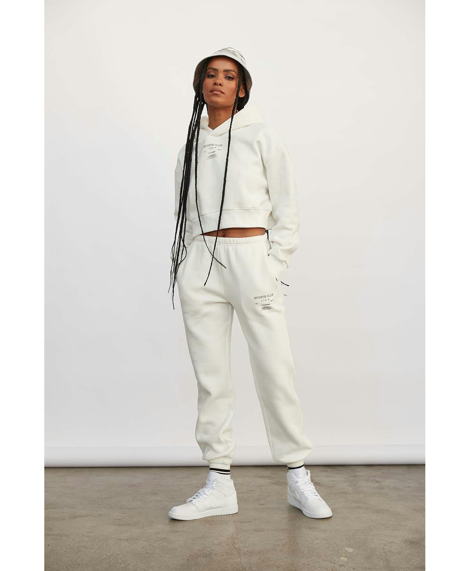 Balance Jumper in White made by Atoir