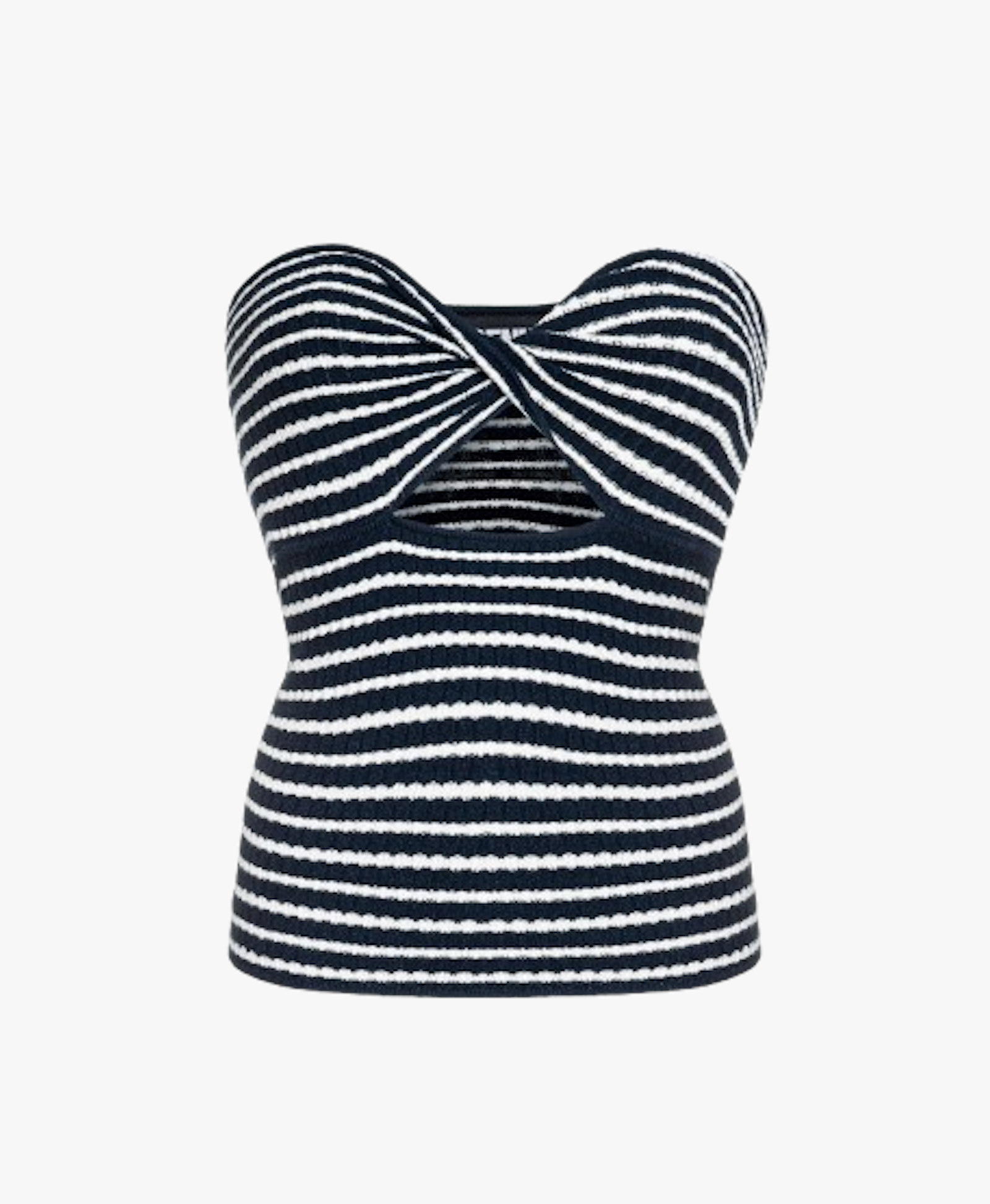 CREAM STRIPED TOP made by BENU Studio