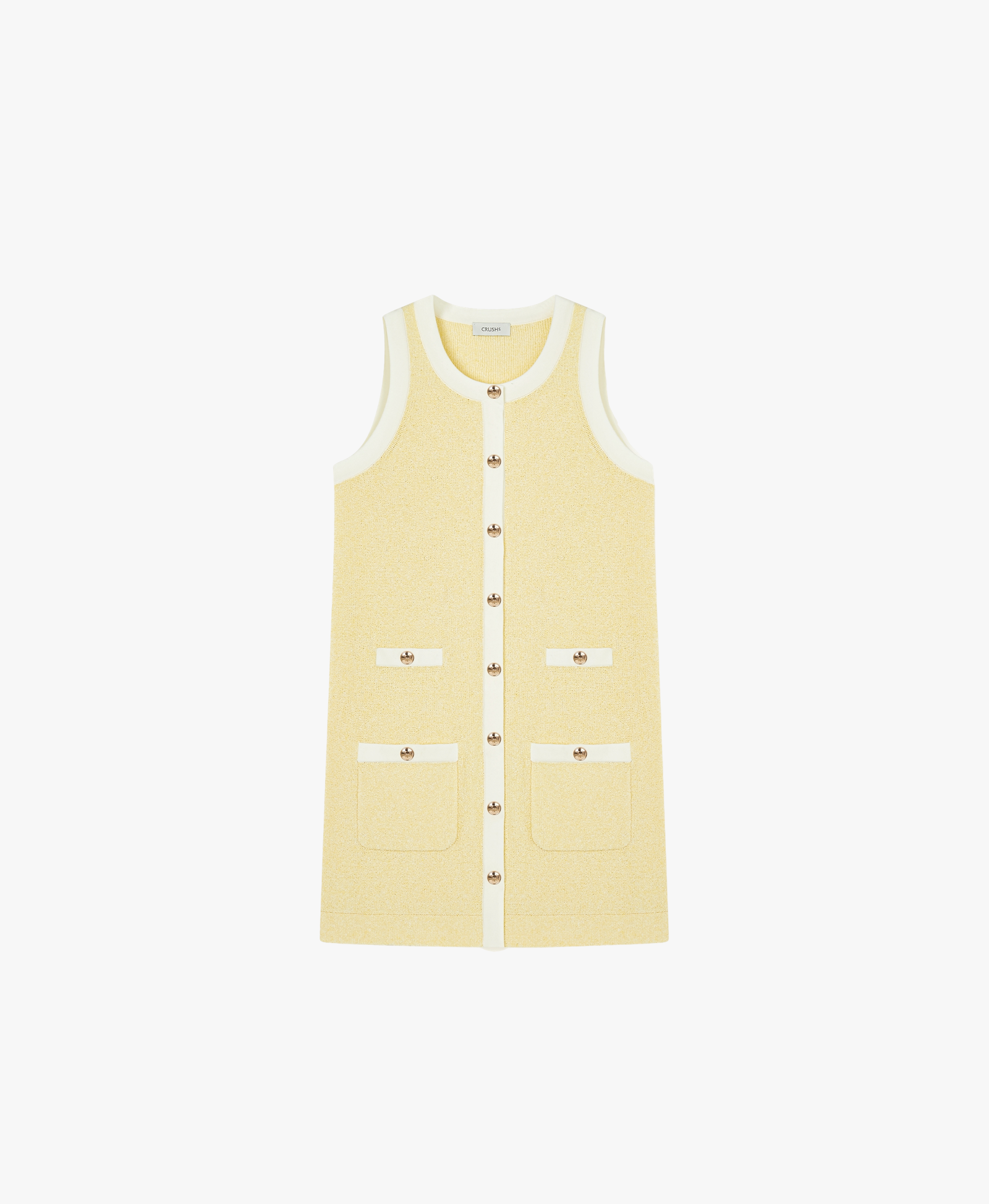 BOUCLÉ MIDI TANK DRESS made by CRUSH Collection