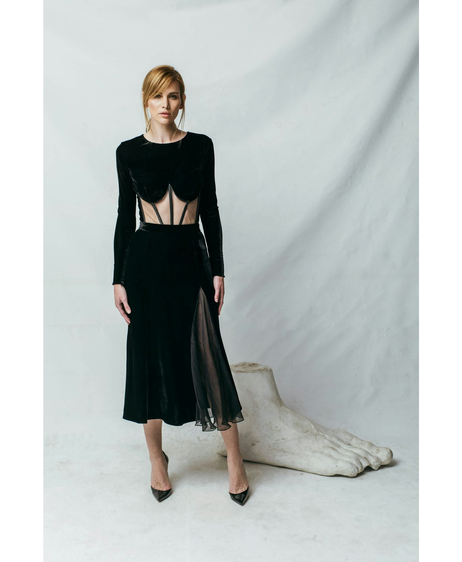 Velvet Bustier Top made by Aureliana