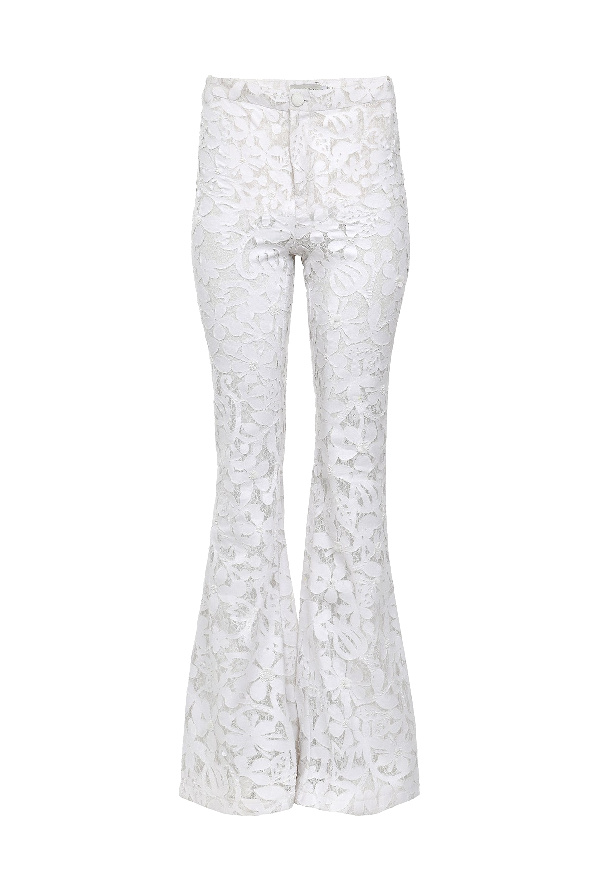 Shop Francesca Miranda Crete Lace Denim Pants