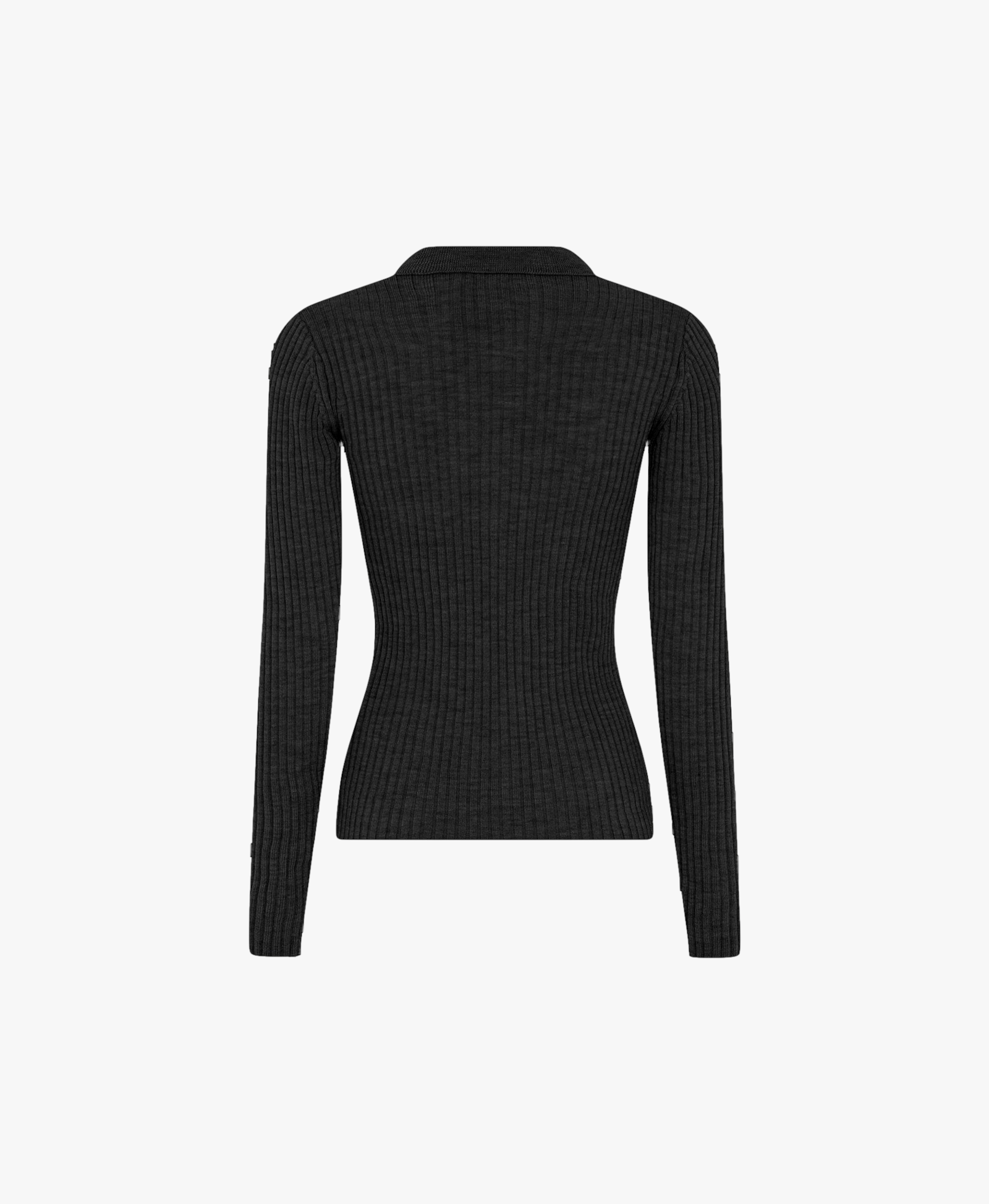 Cadee Blouse Merino Wool - Black in Black made by HERSKIND