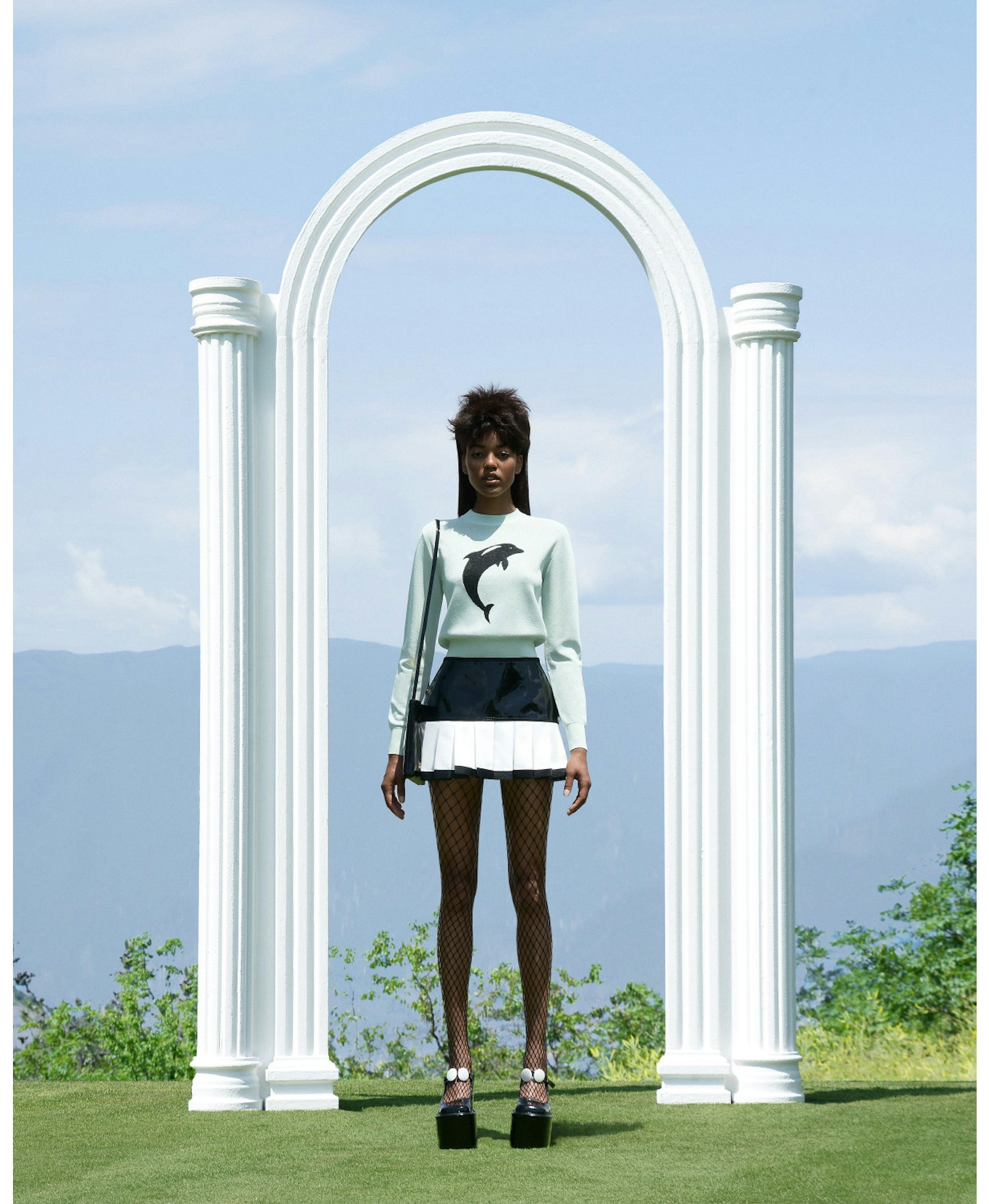 DOLPHIN METALLIC KNITTED SWEATER made by KEBURIA