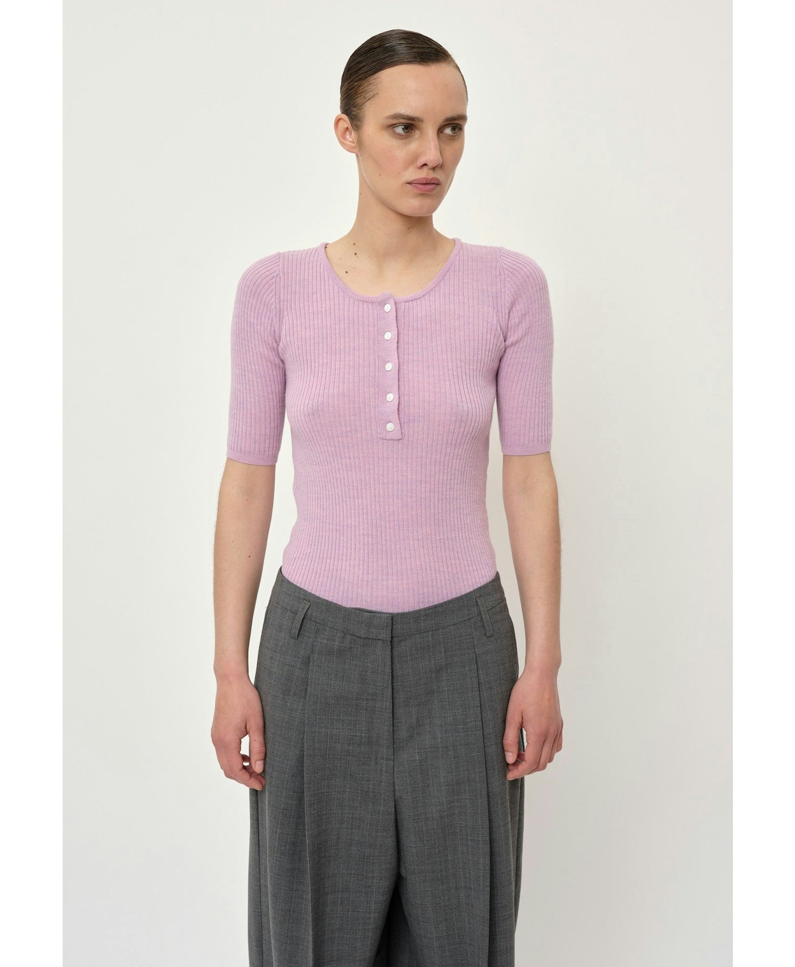 Agnes Knit Blouse - Pink made by HERSKIND