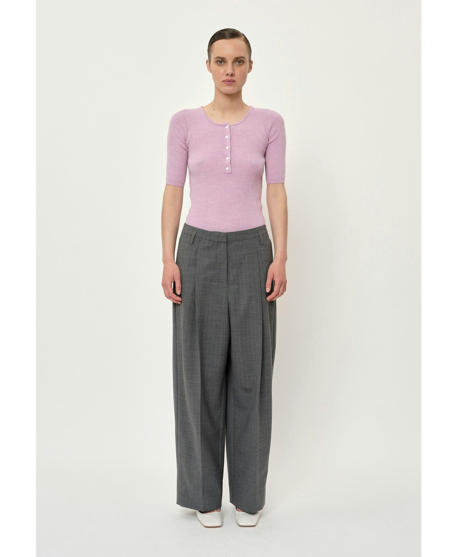 Agnes Knit Blouse - Pink made by HERSKIND