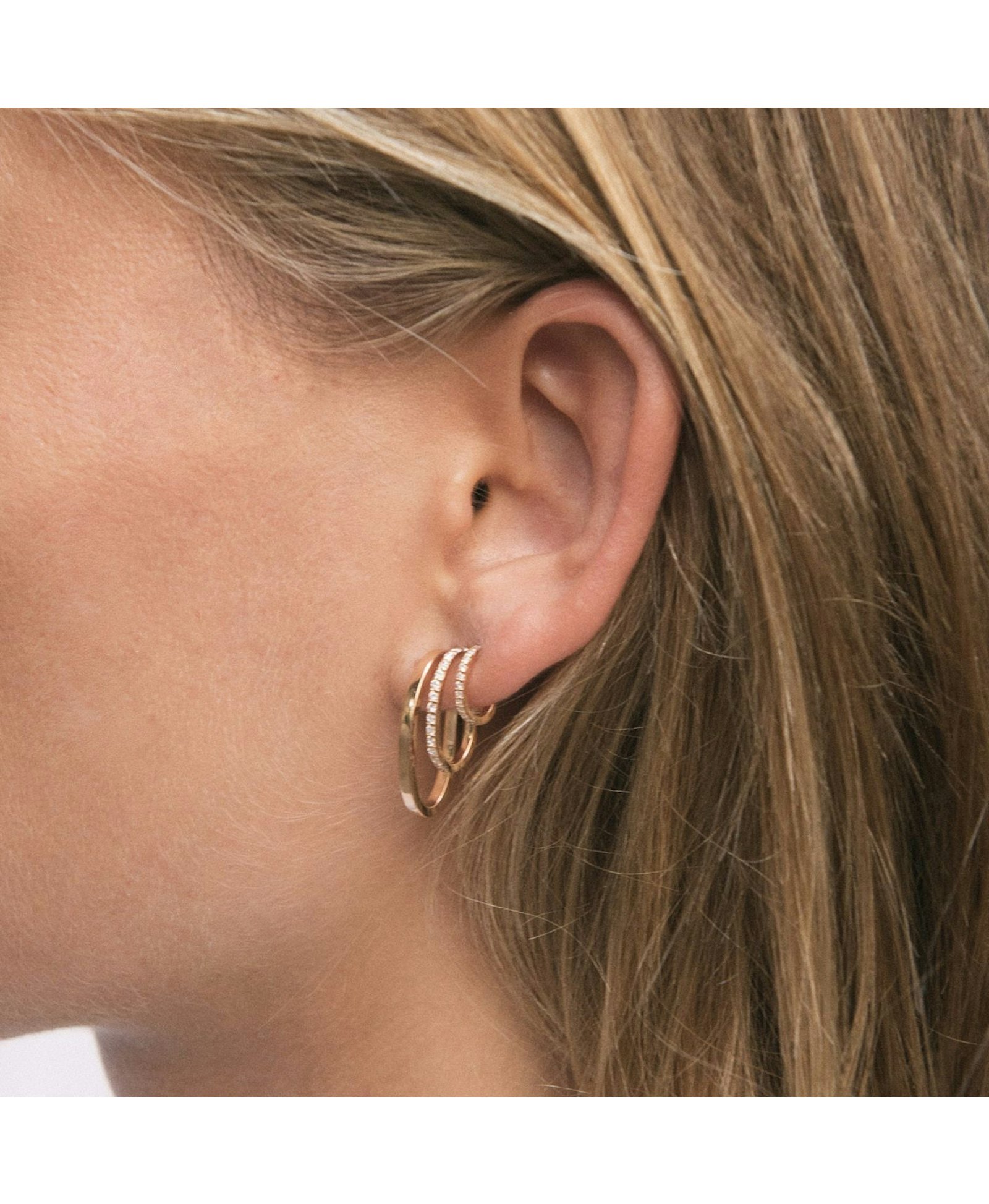 PENDIENTES TRIPLE ÁL DI LÀ made by Gold & Roses