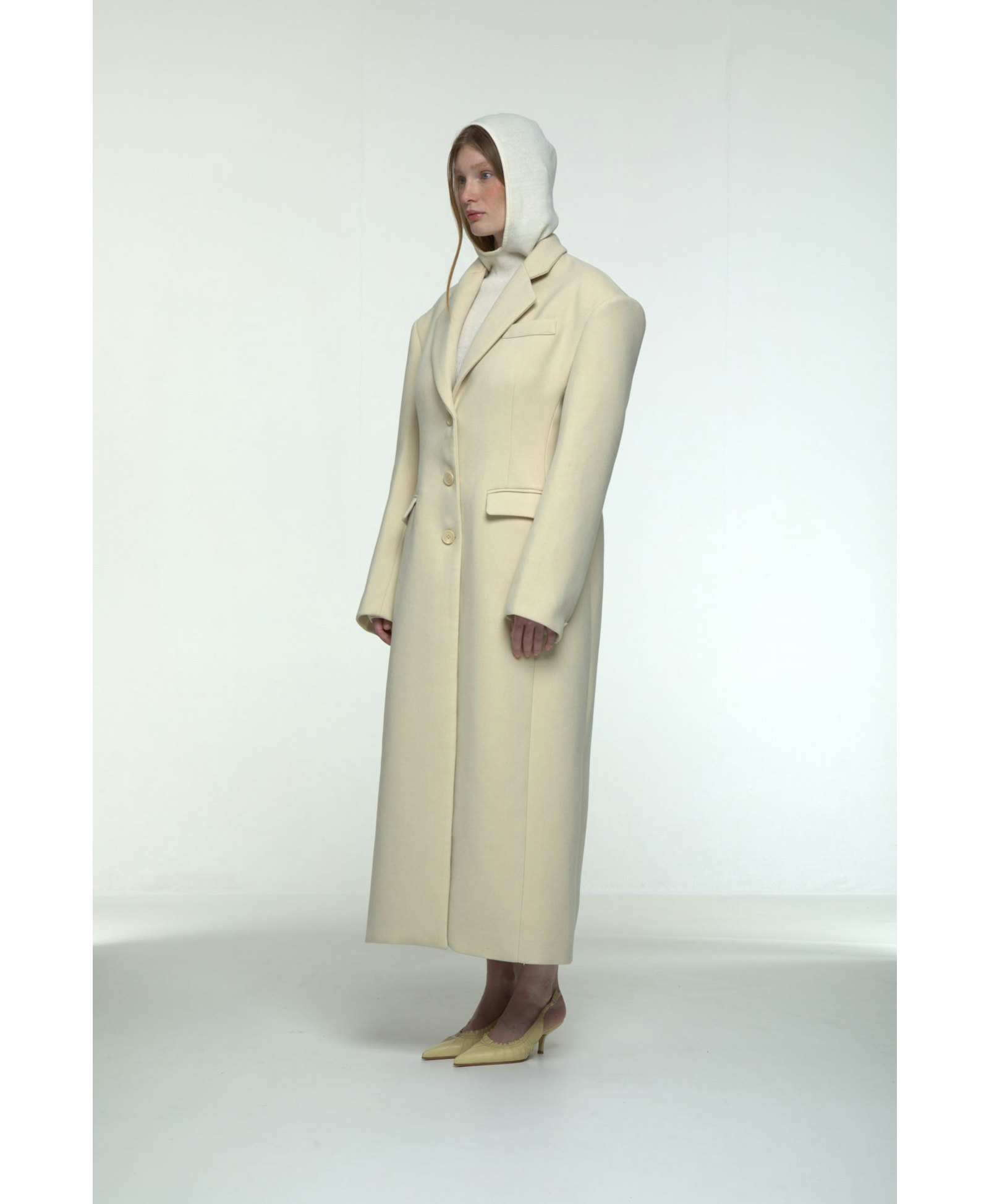 Tailored long coat made by AFTERHOURS