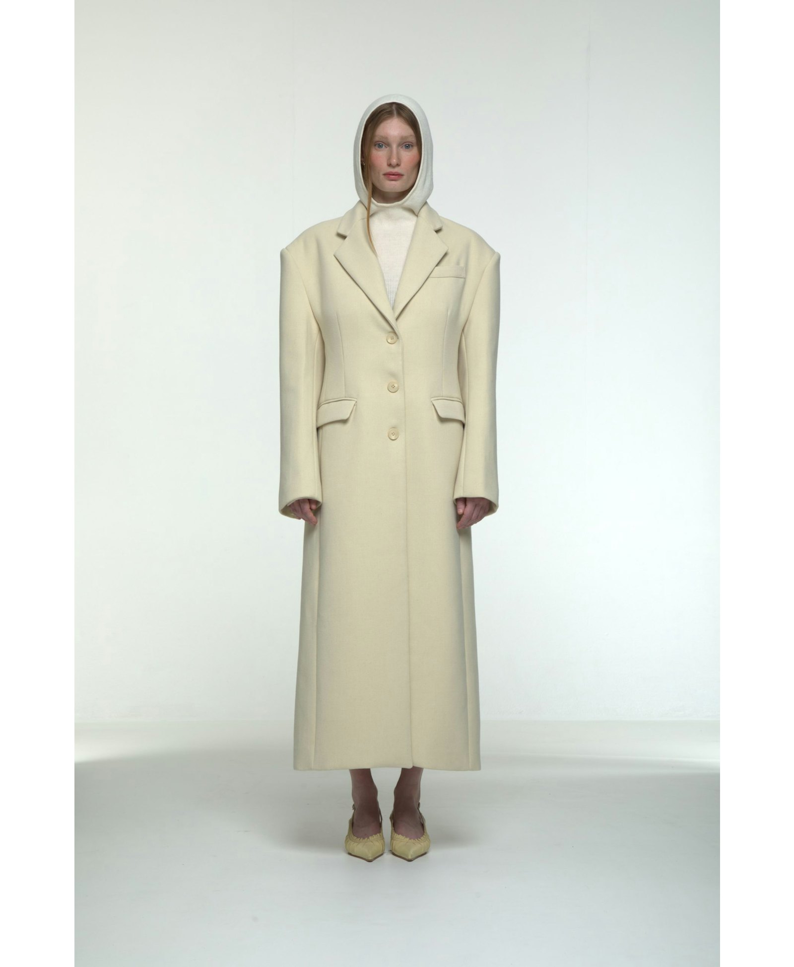 Tailored long coat made by AFTERHOURS