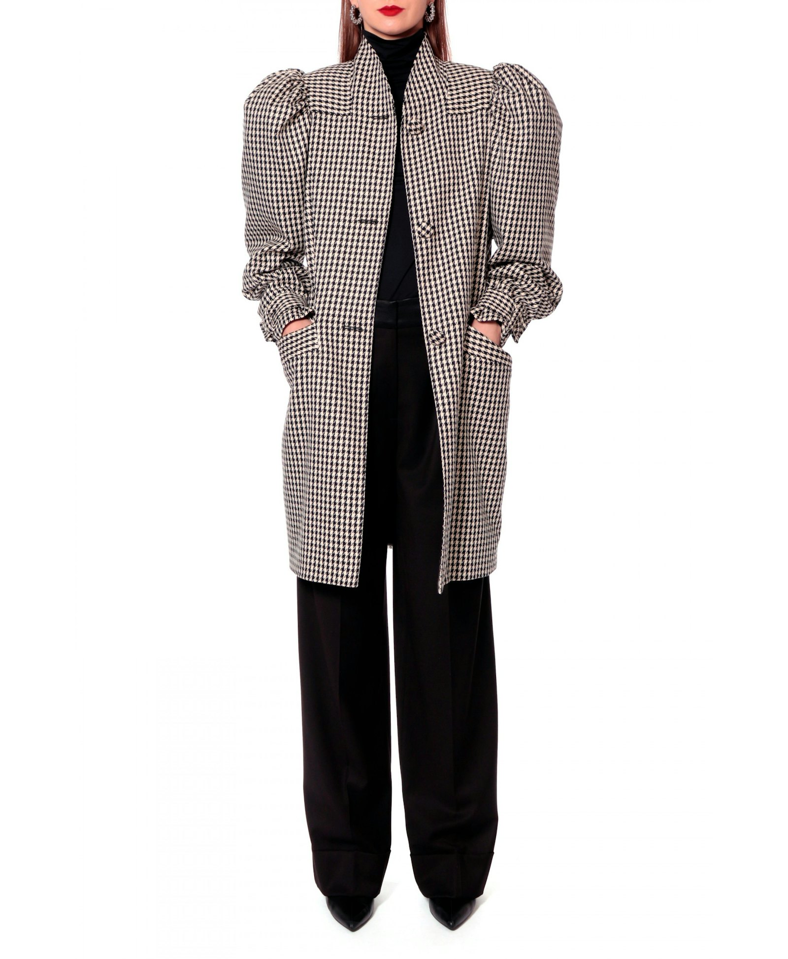 Coat Marion Très Chic in Multi color made by HALEWSKI