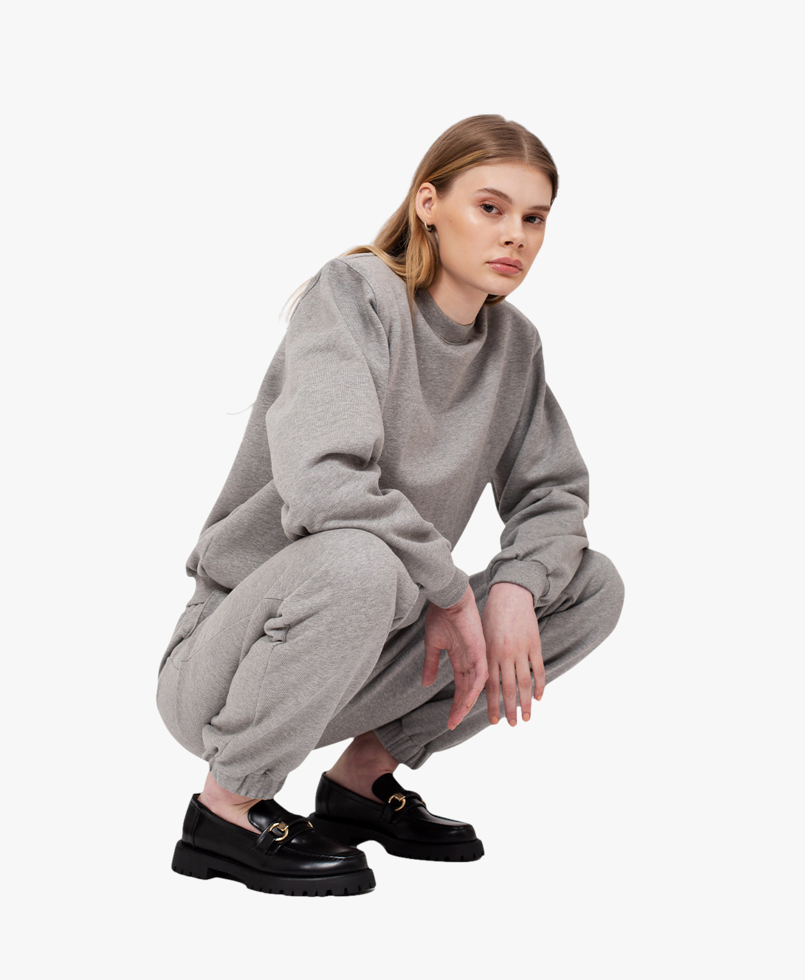 Jackie Sweatshirt in Grey made by AÉRYNE