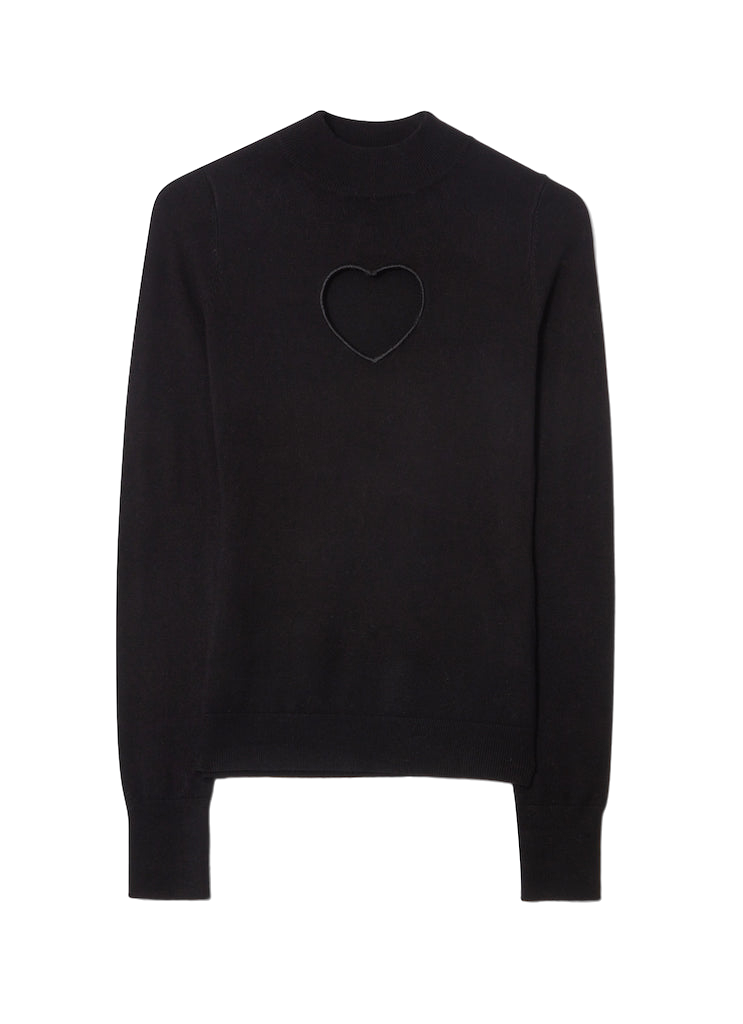Cloeys Heart Sweater Black