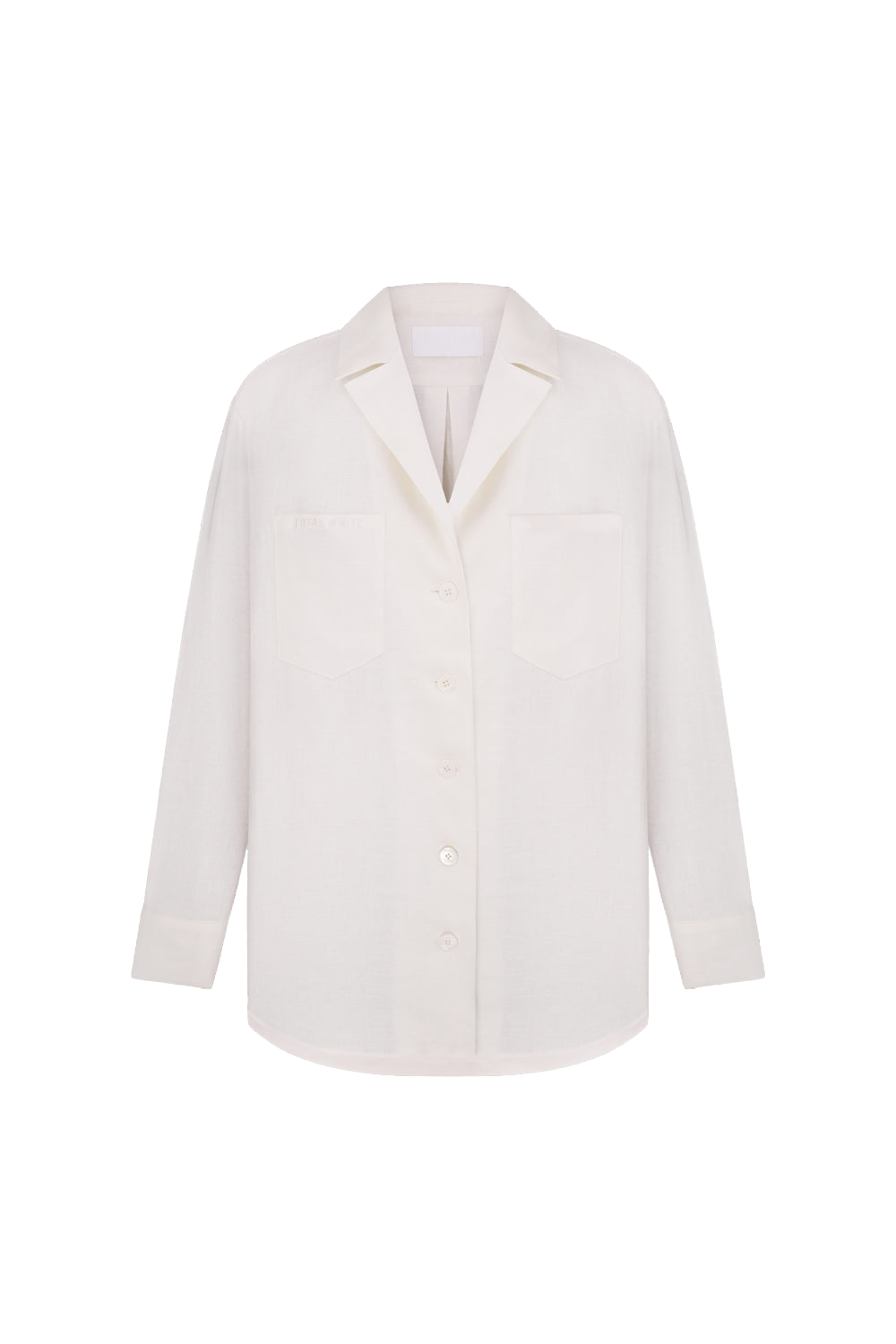 Total White Linen Shirt In White
