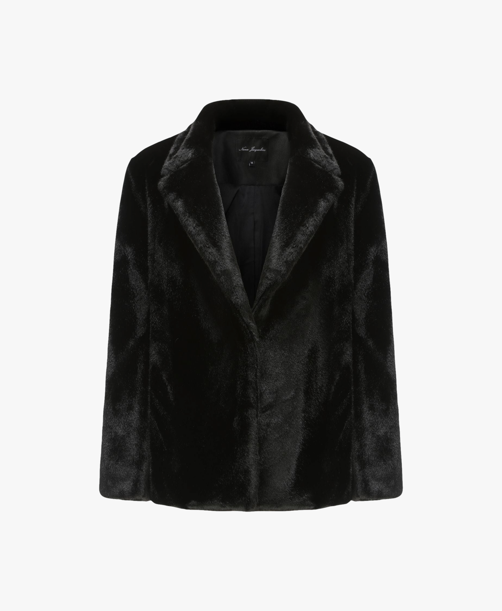 Phoebe Fur Jacket (Black) in Black made by Nana Jacqueline